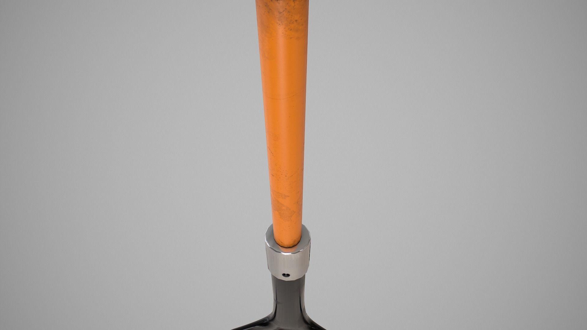 Beach Shovel Low-poly 3D model_10