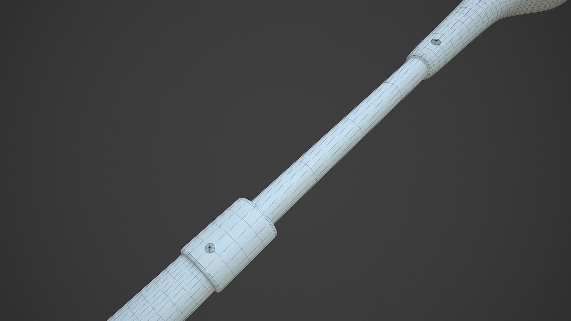 Beach Shovel Low-poly 3D model_22