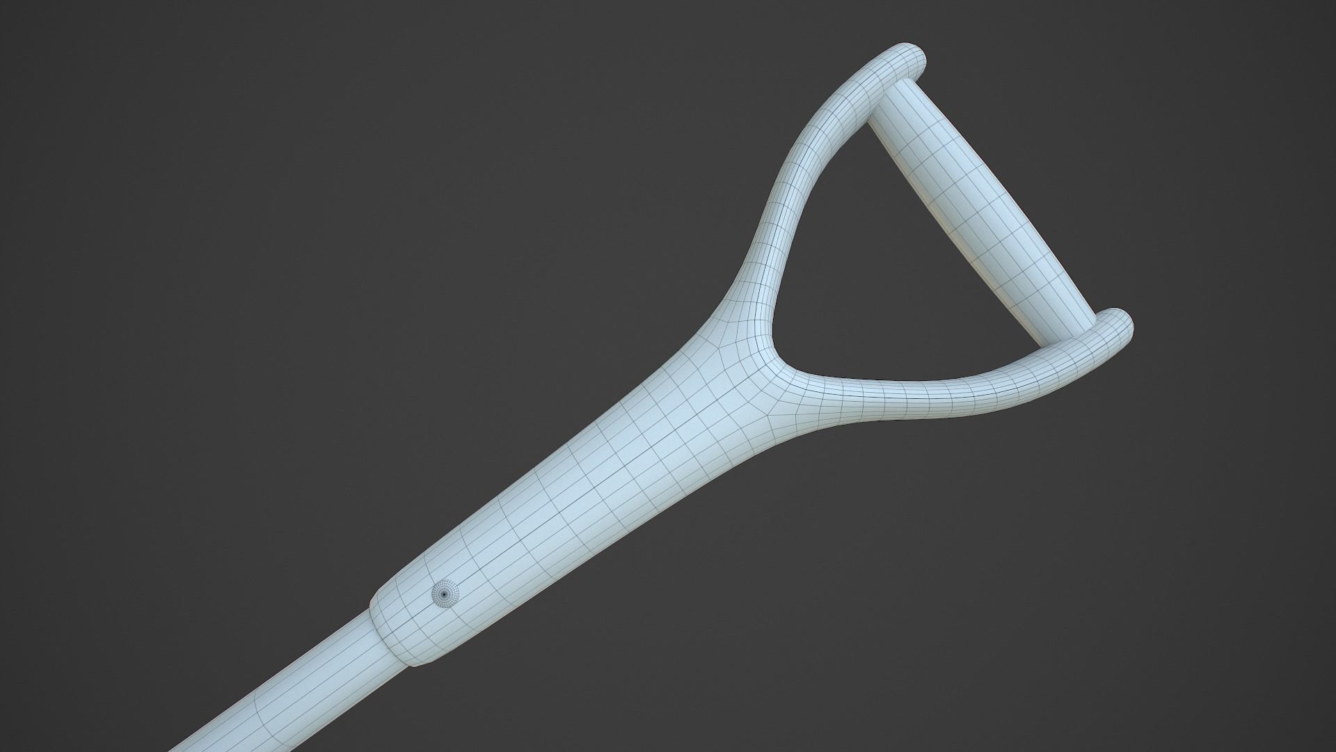 Beach Shovel Low-poly 3D model_19