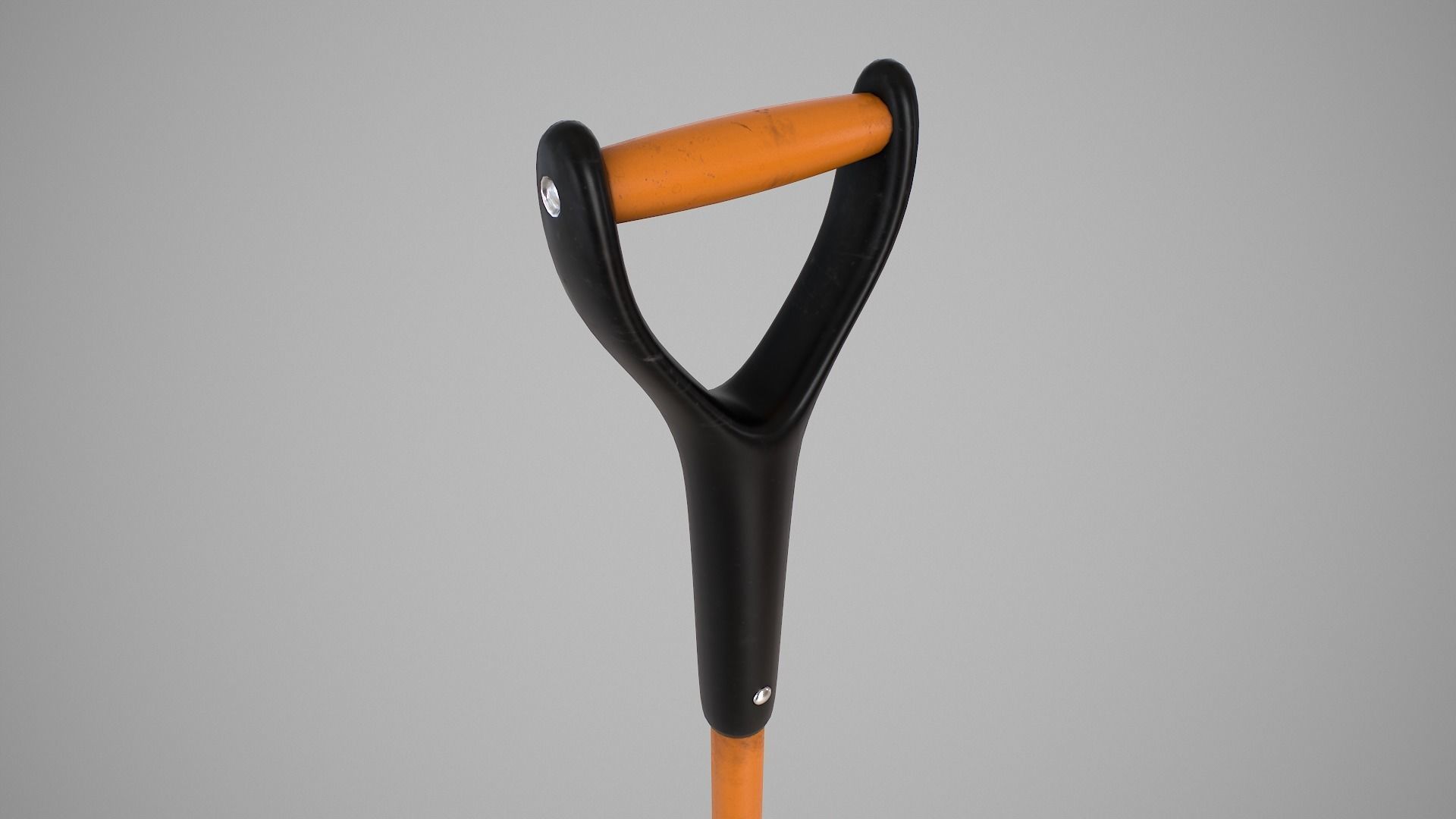 Beach Shovel Low-poly 3D model_6