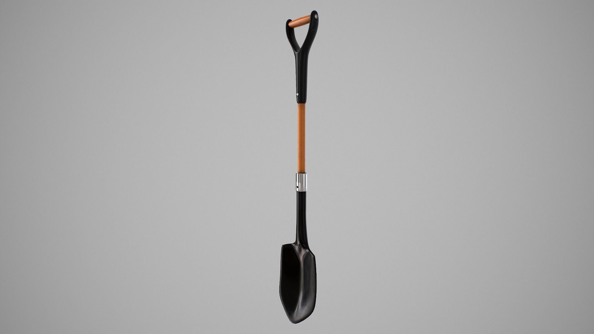 Beach Shovel Low-poly 3D model_17
