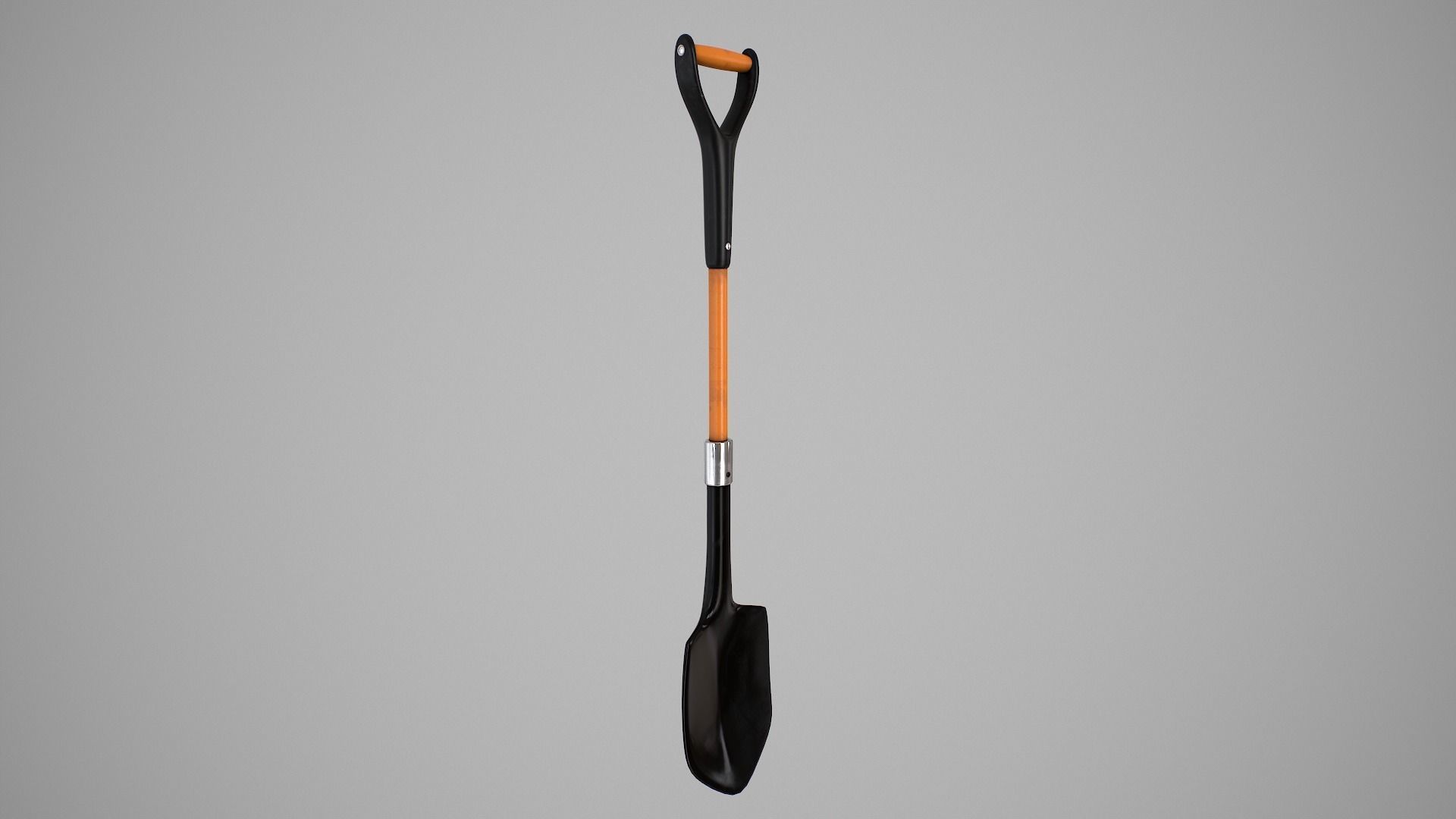 Beach Shovel Low-poly 3D model_12