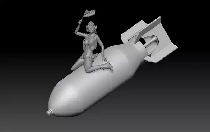 BOMB MILITARY PIN UP
