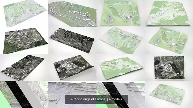  4 racing rings of Europe 