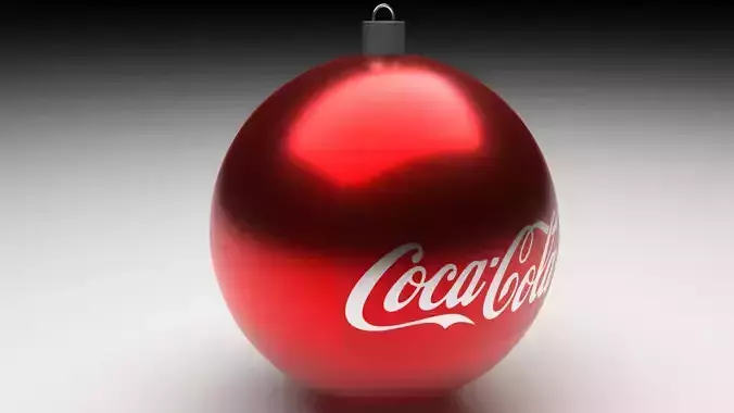 Coca Cola Christmas Ball 3D model