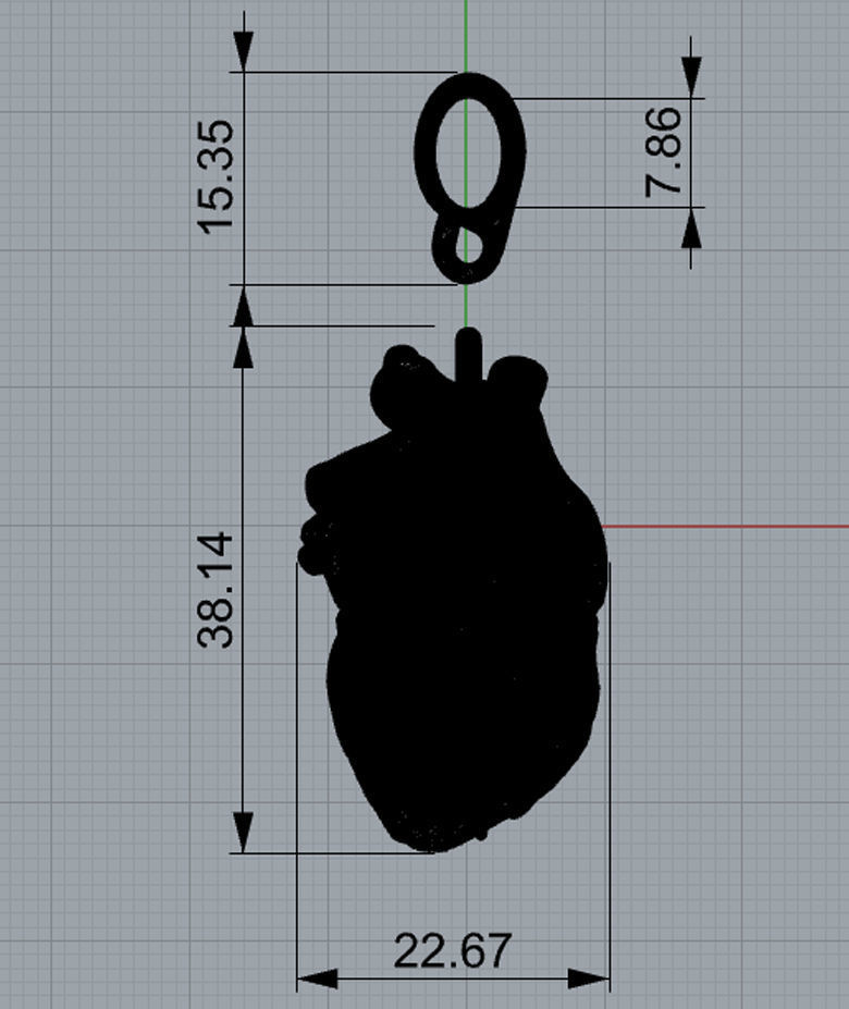 Heart Pendant 3D print model_1
