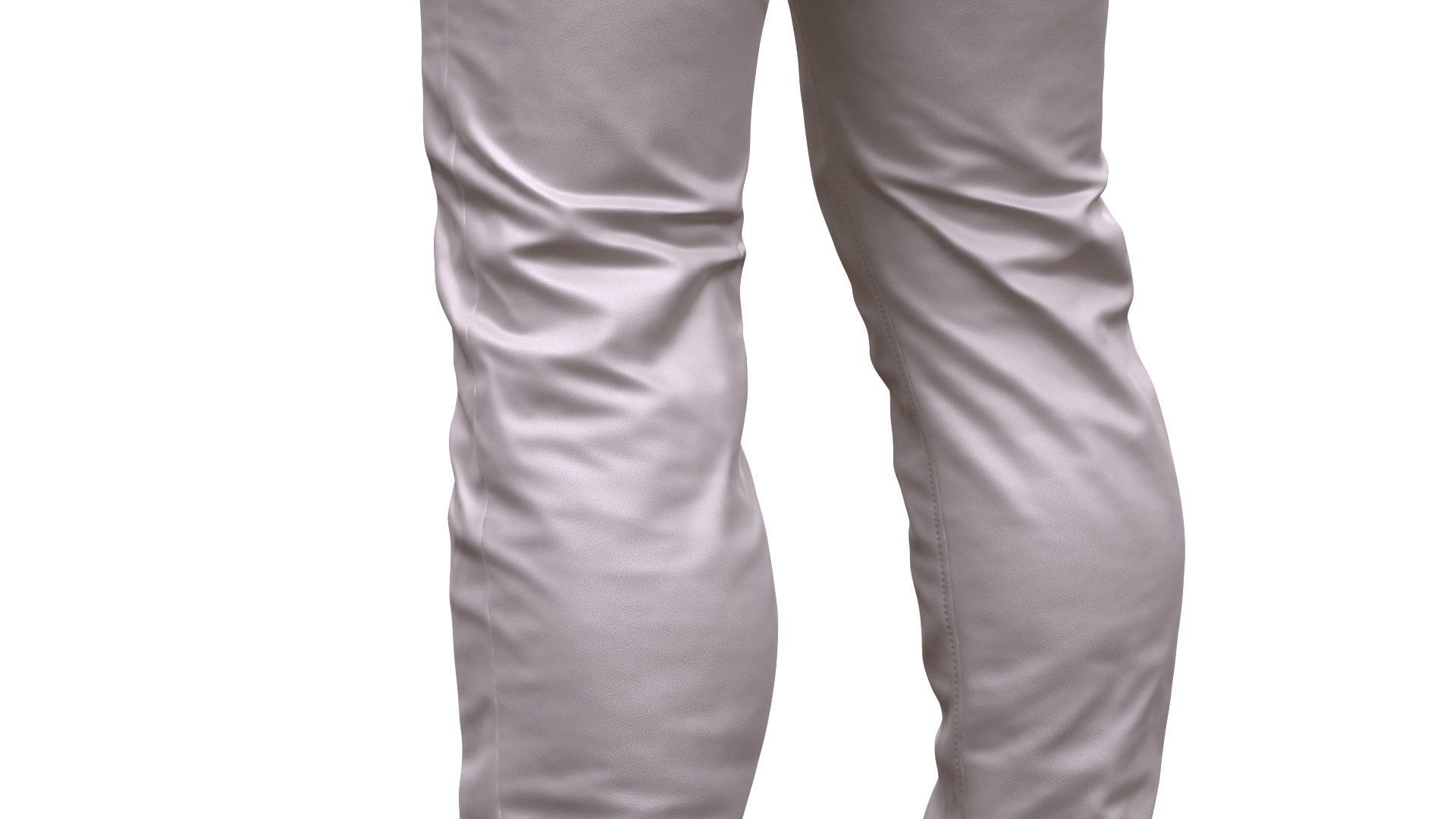 Pants Low-poly 3D model_12