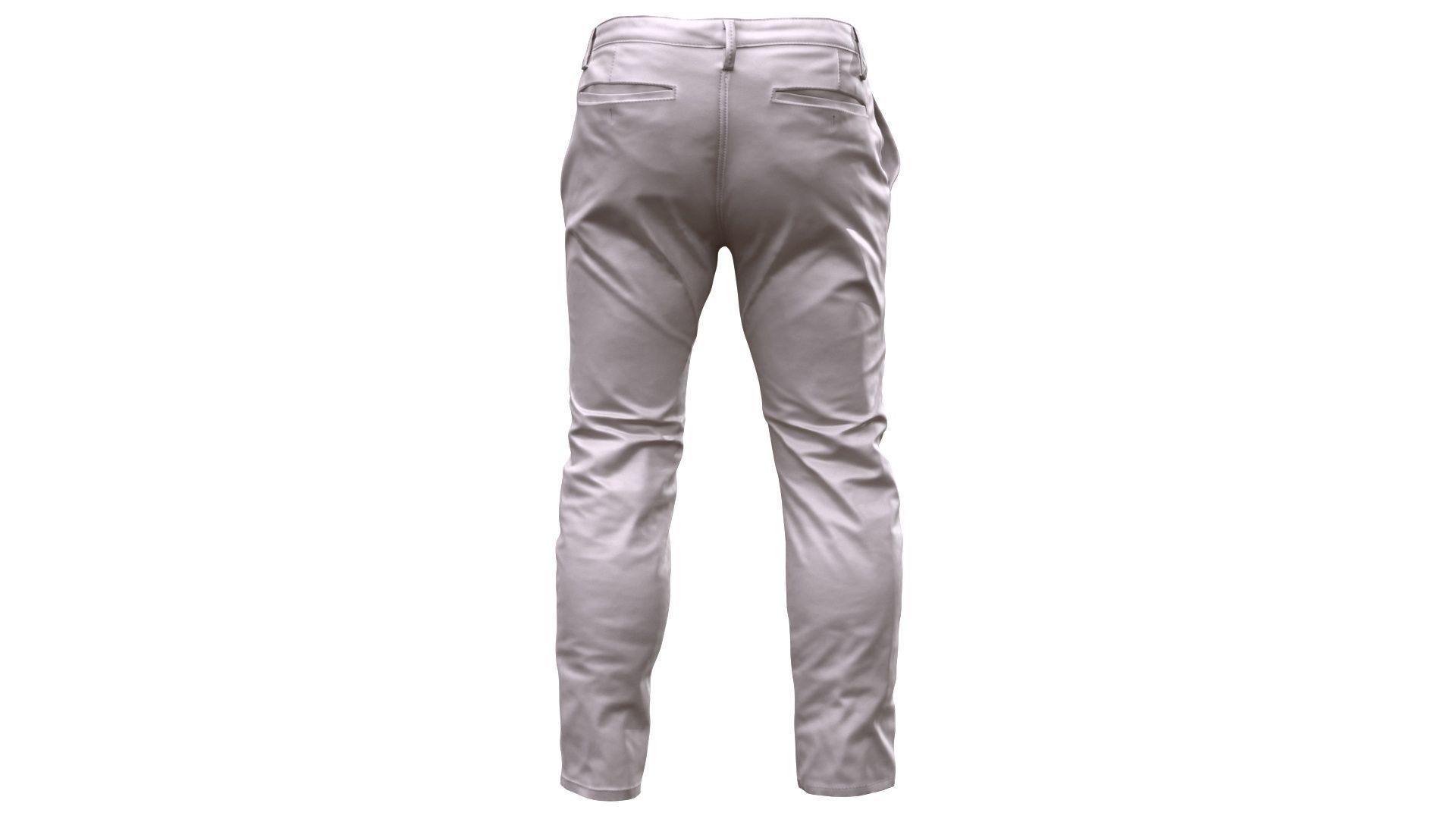 Pants Low-poly 3D model_7