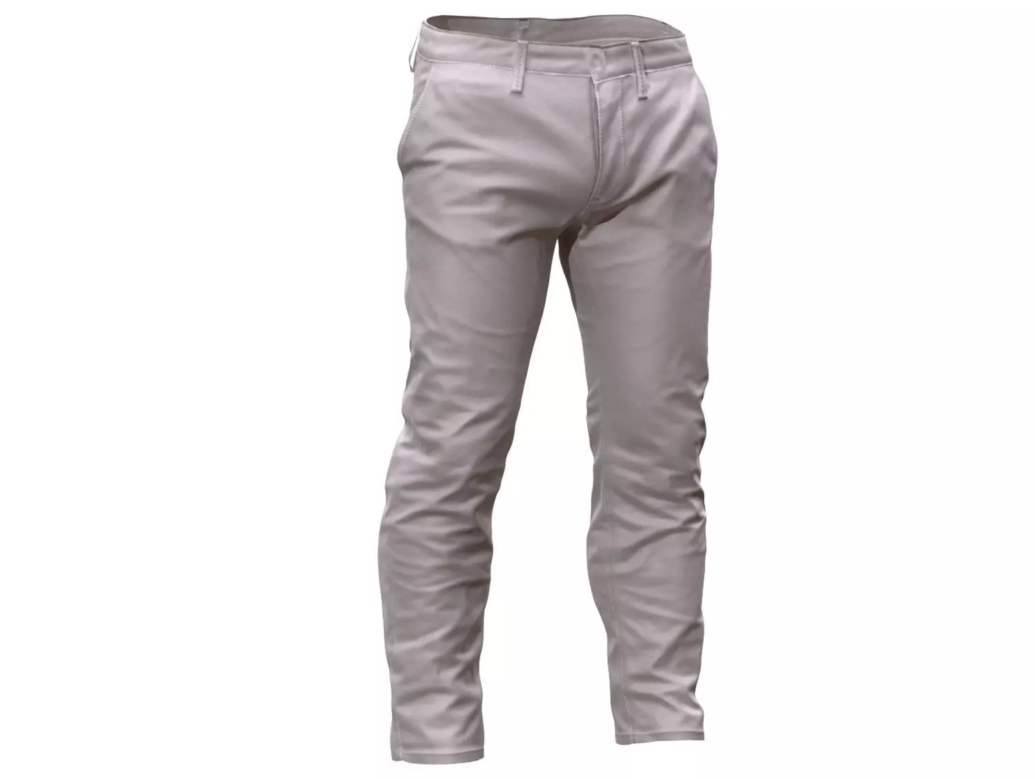 Pants Low-poly 3D model_0