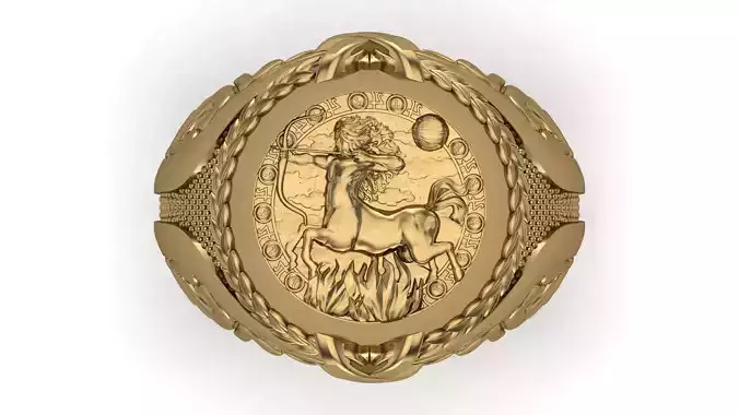 Sagittarius Zodiac sign ring