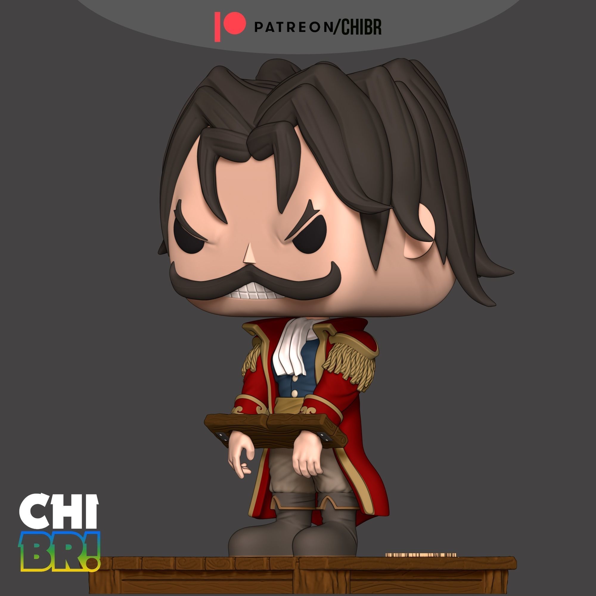 GOL D ROGER - ONE PIECE - FUNKO 3D print model_1
