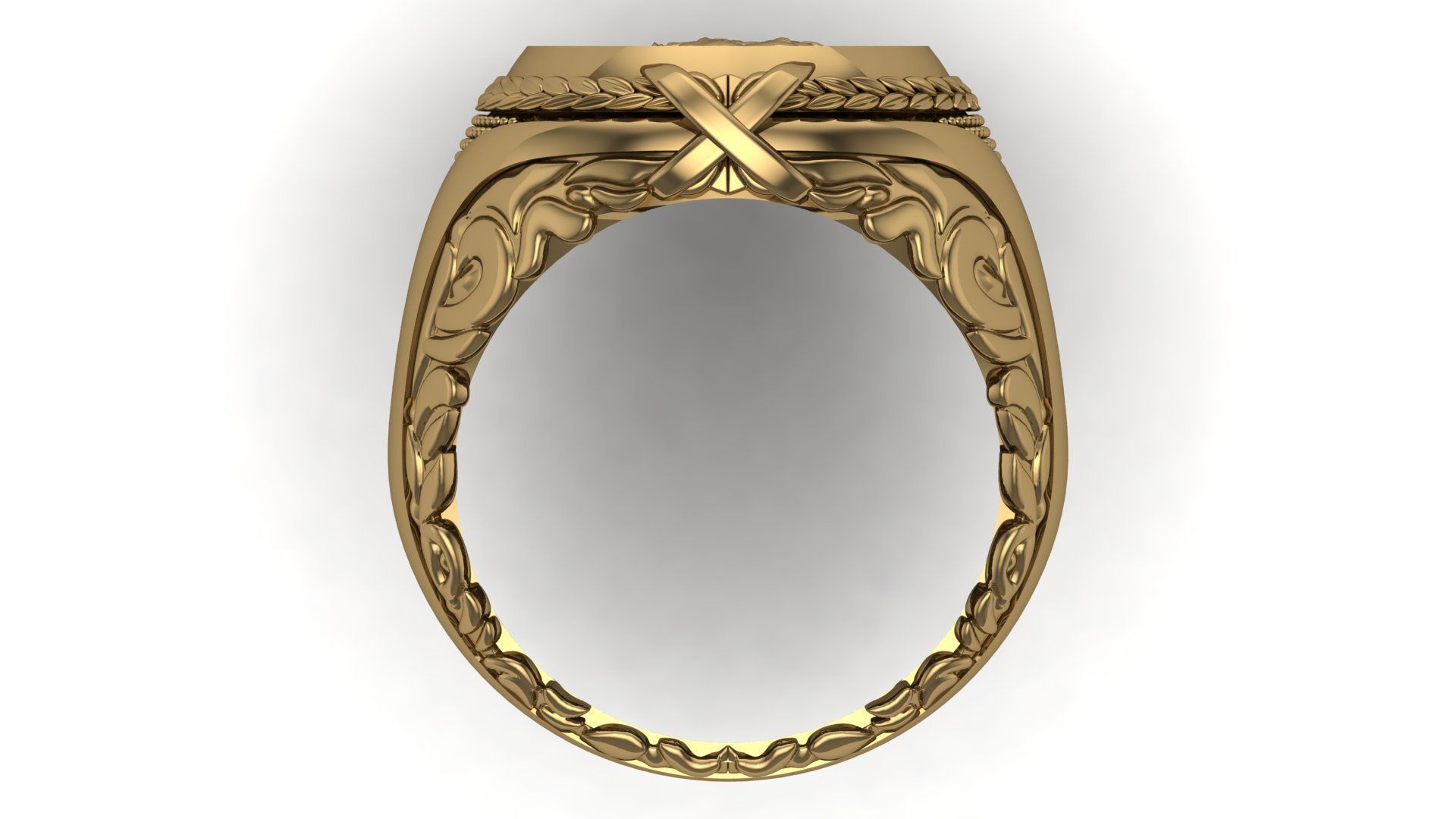 Scorpion Zodiac Sign Ring 3D print model_2