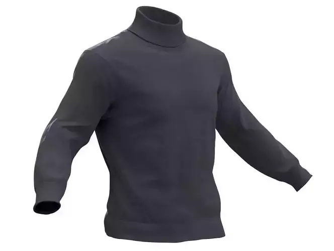 Pullover Low-poly 3D model
