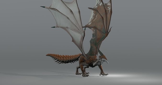 stoff Dragon Free low-poly 3D model