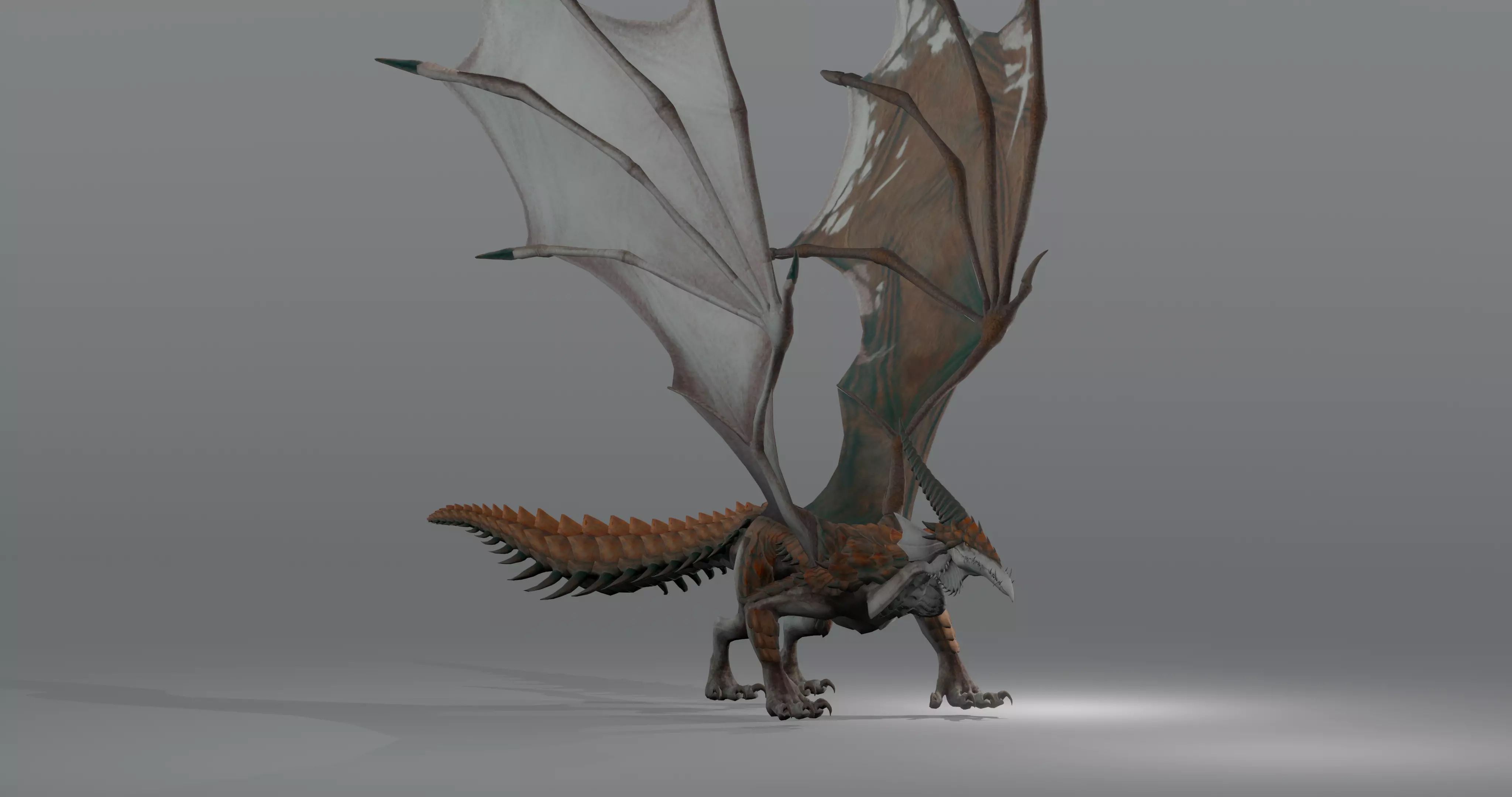 stoff Dragon Free low-poly 3D model