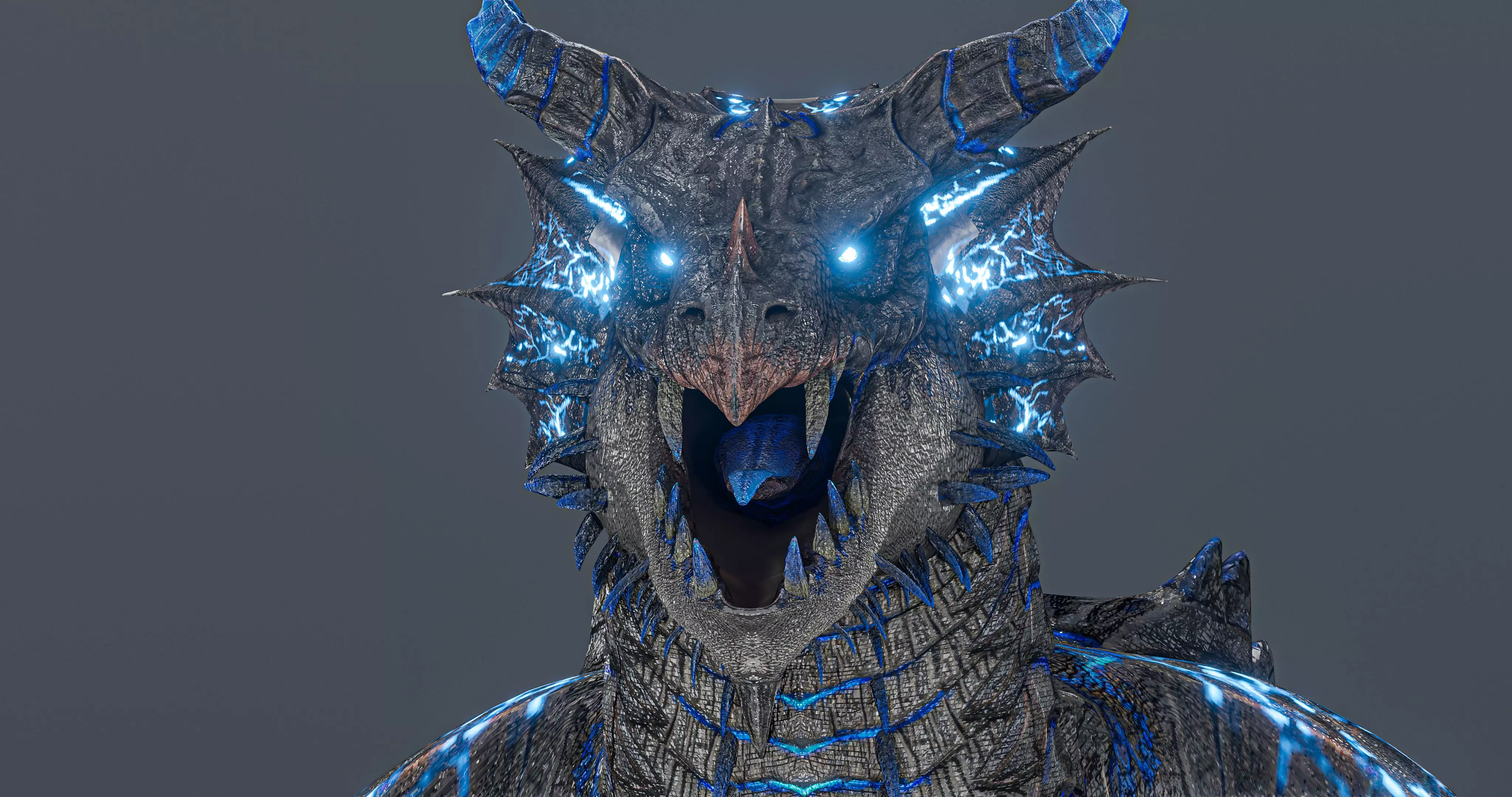 Thunderstorm dragon evo 2 - Rigged Low-poly 3D model_0