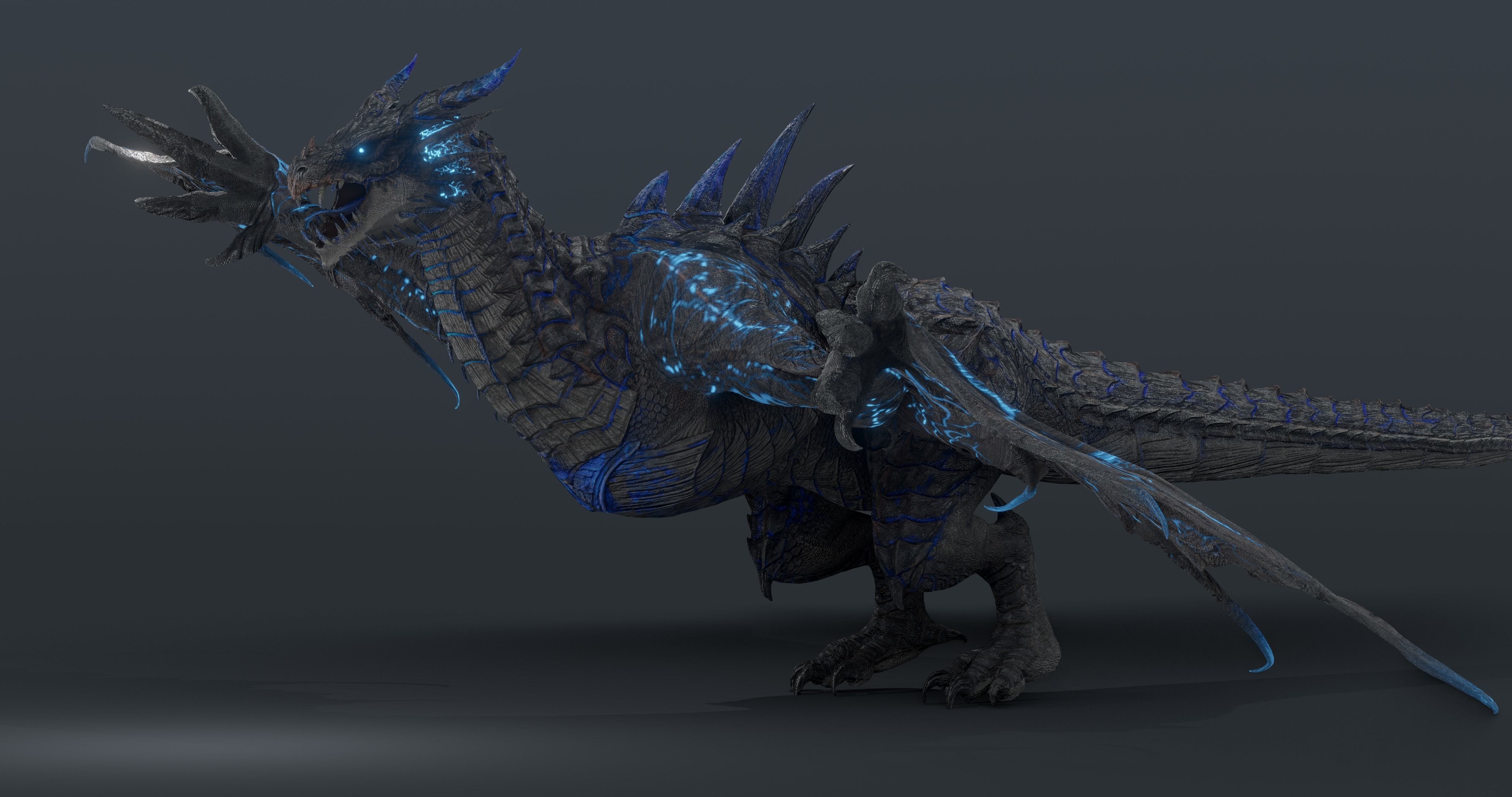 Thunderstorm dragon evo 2 - Rigged Low-poly 3D model_13