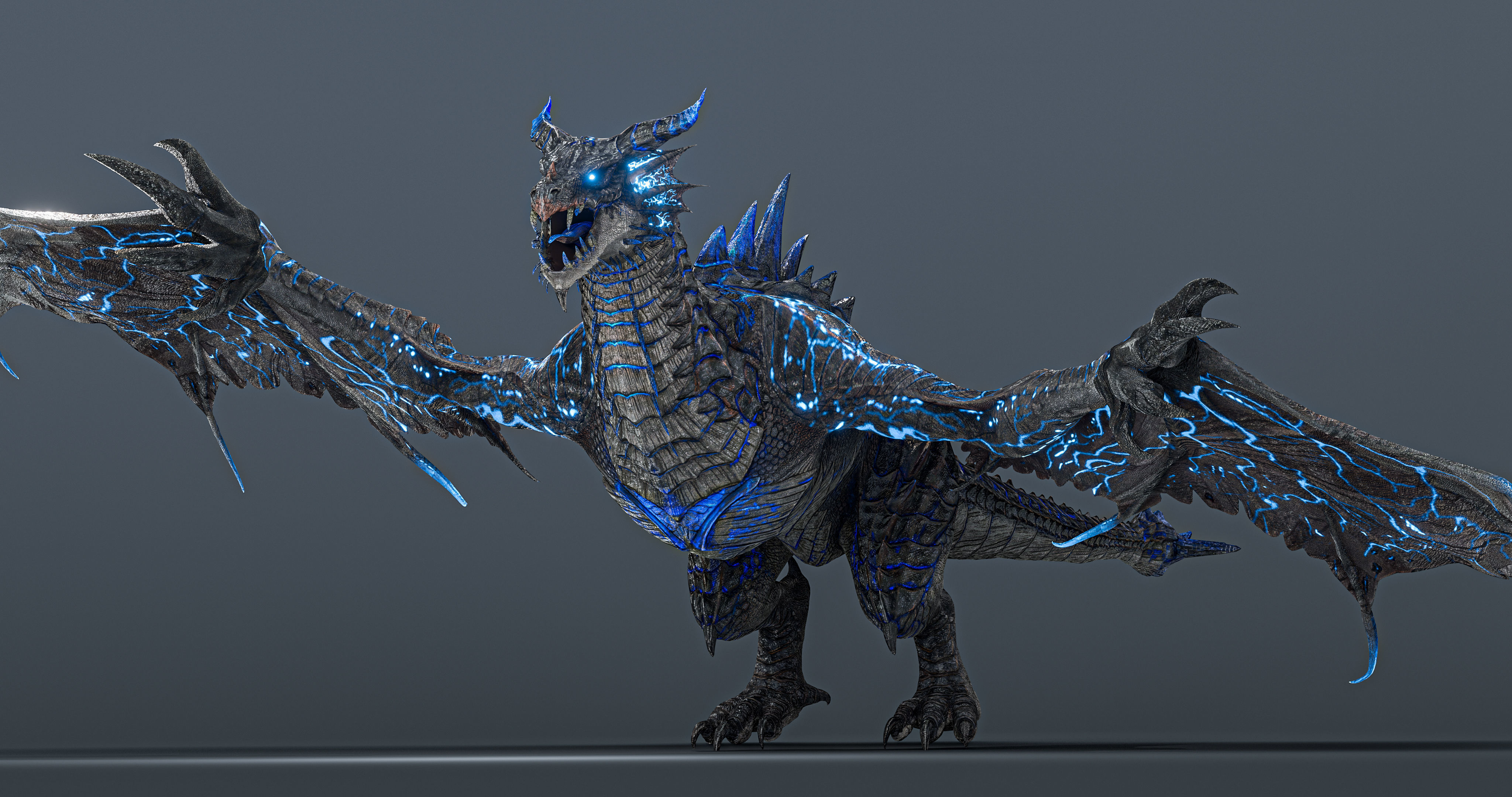 Thunderstorm dragon evo 2 - Rigged Low-poly 3D model_22
