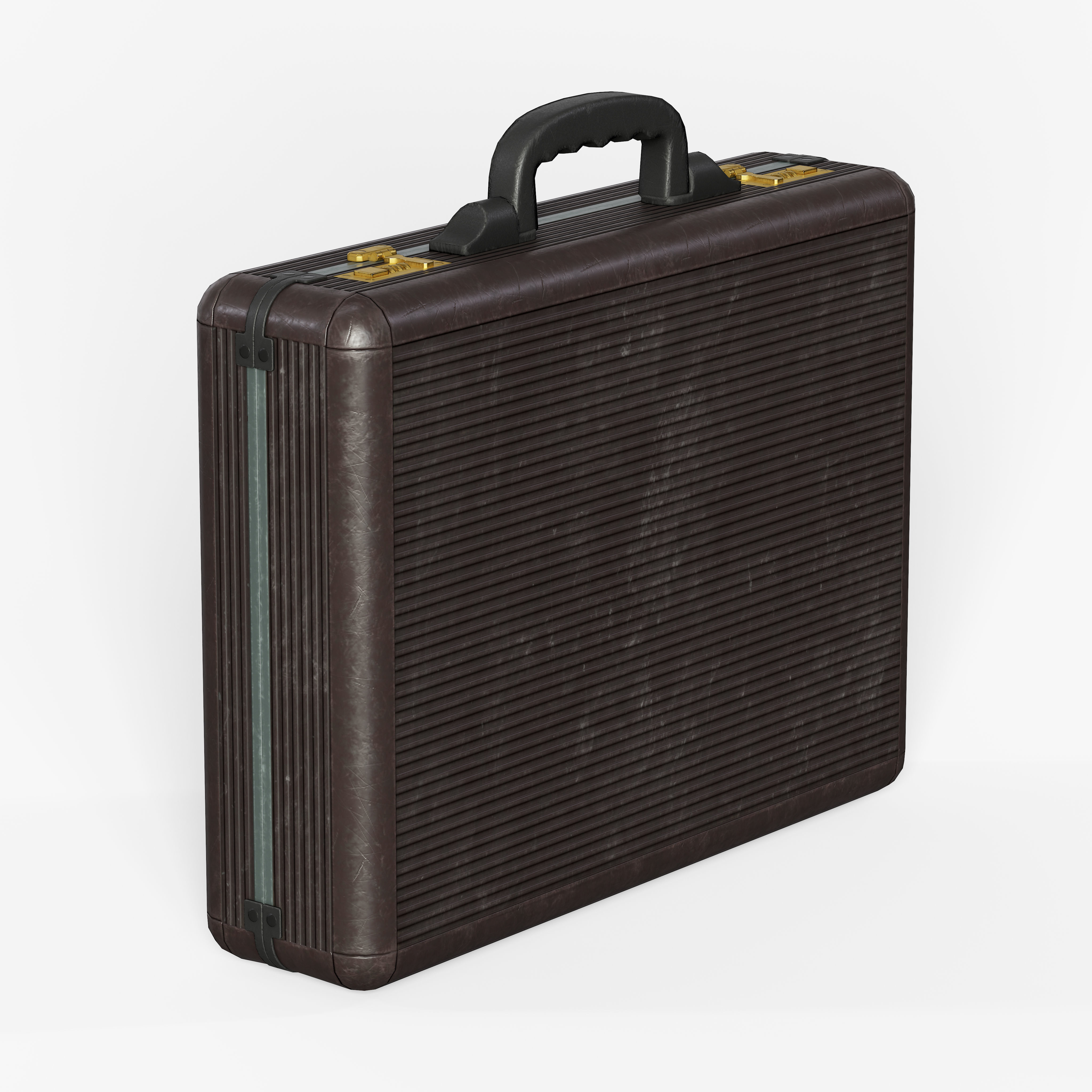 Briefcase Low-poly 3D model_13