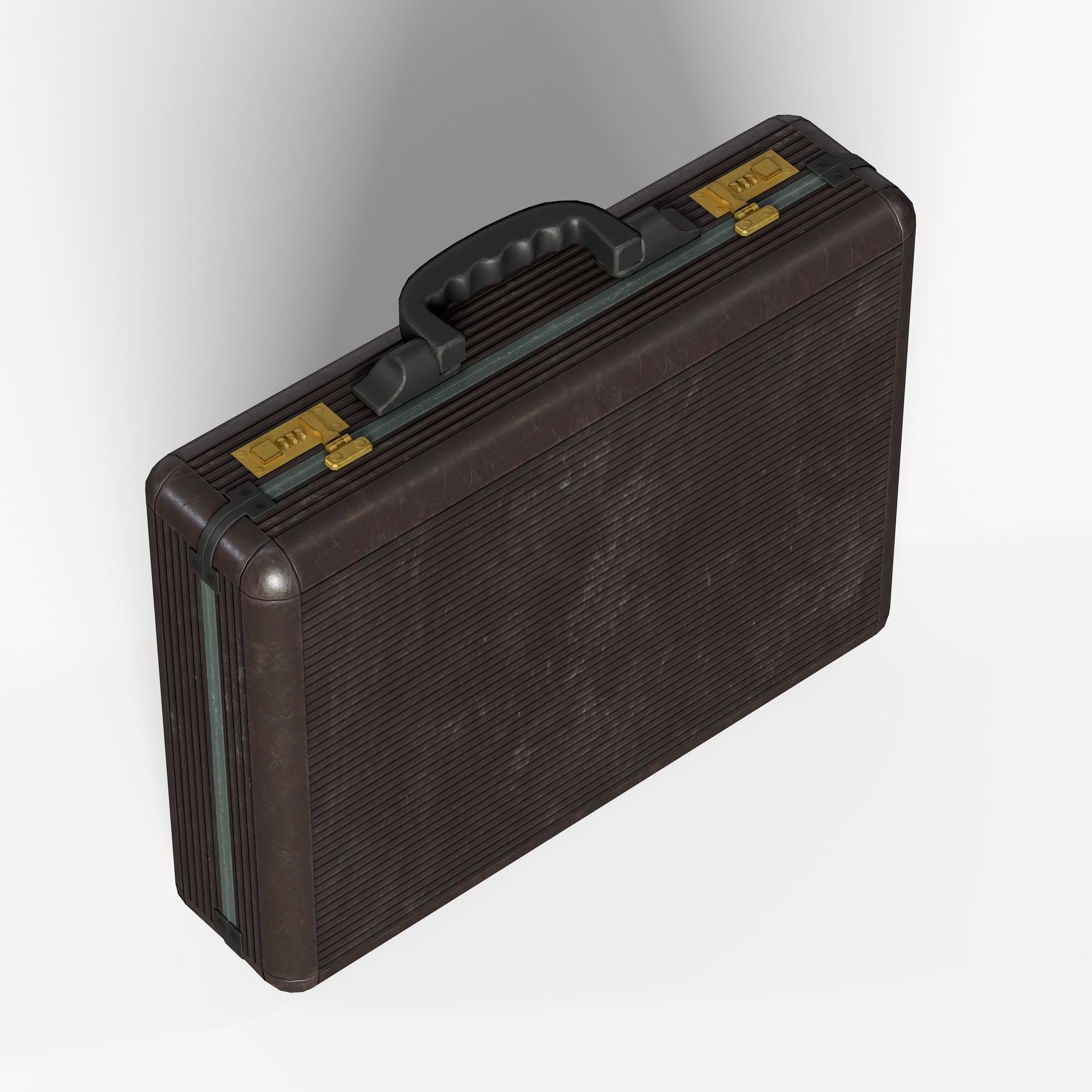 Briefcase Low-poly 3D model_12