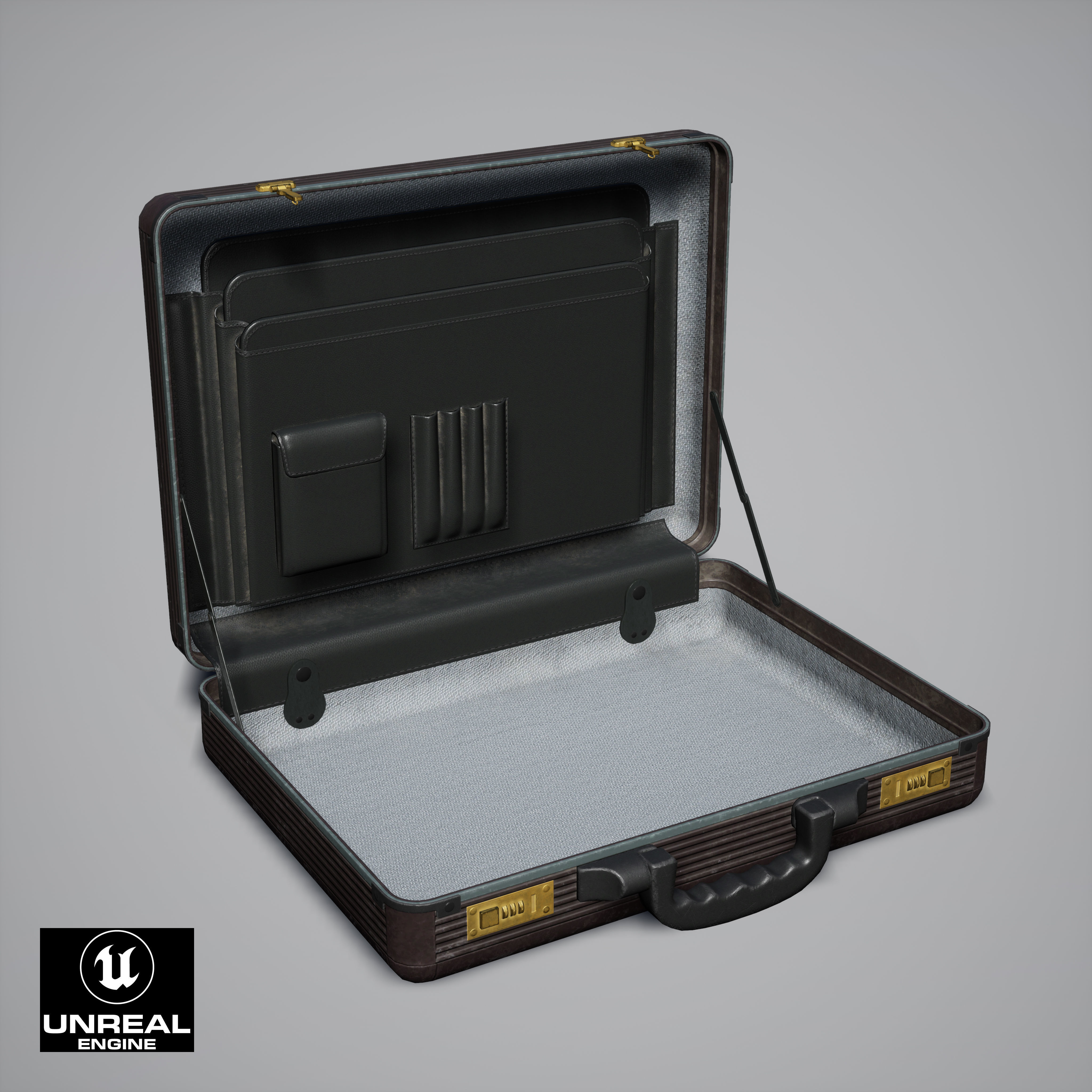 Briefcase Low-poly 3D model_18