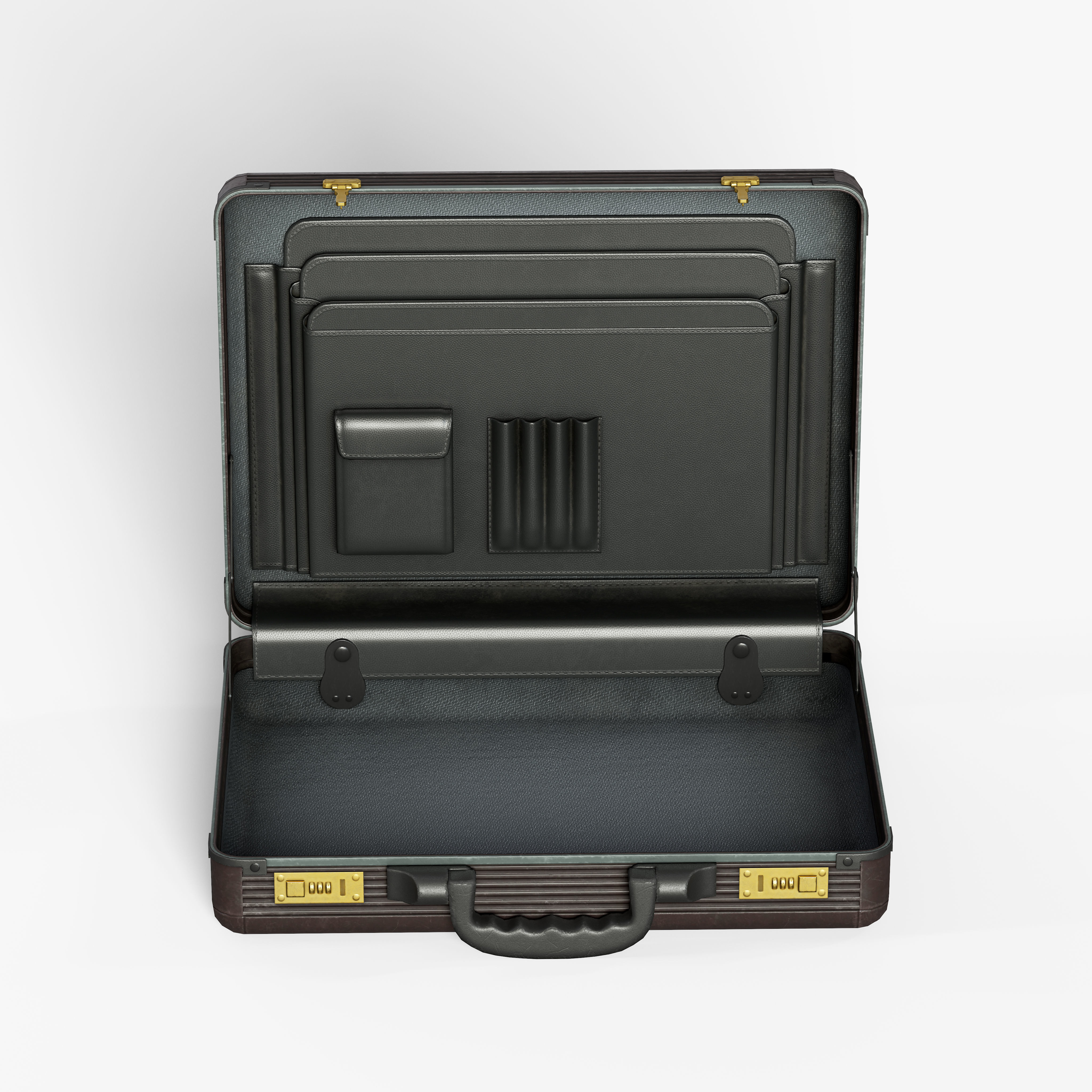 Briefcase Low-poly 3D model_4