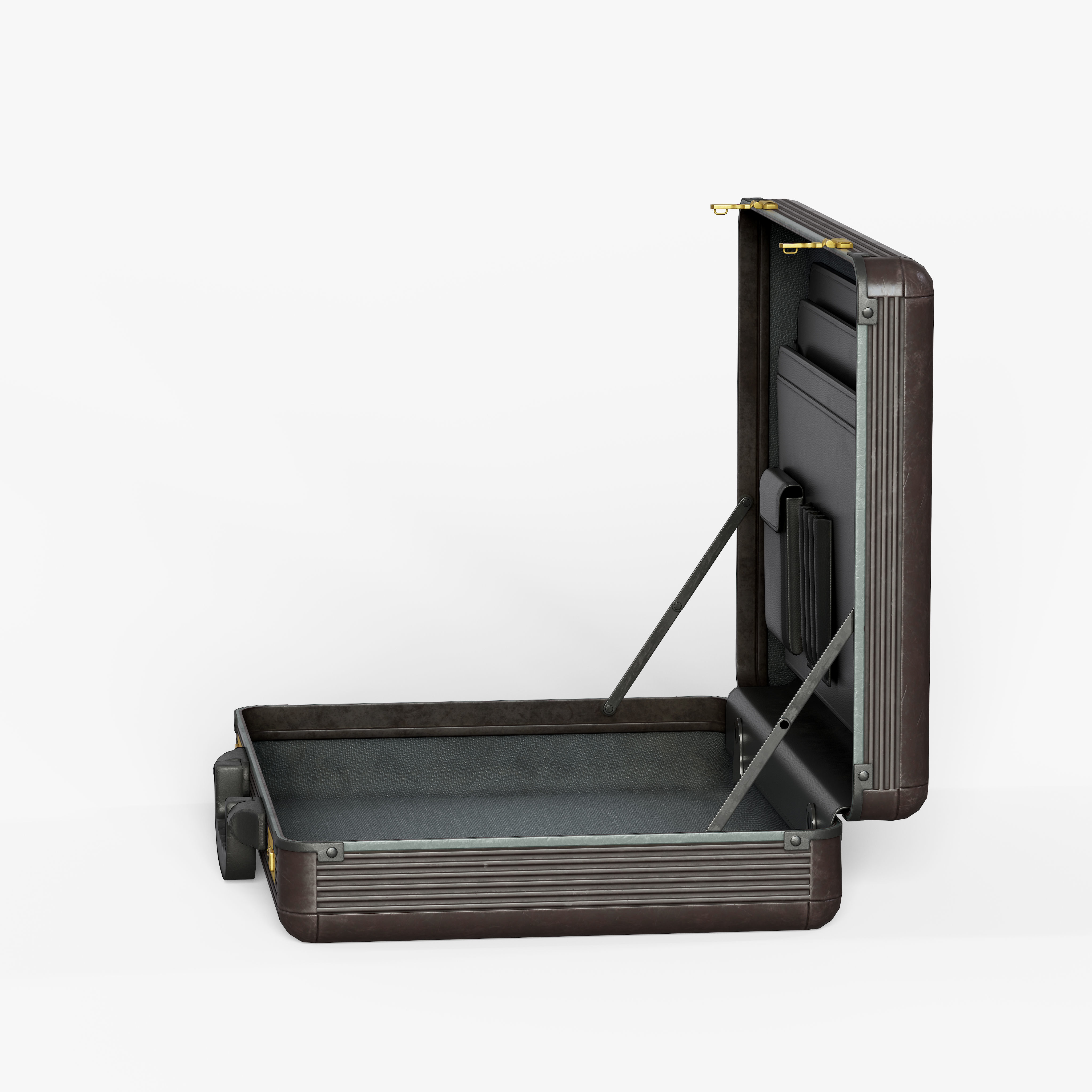 Briefcase Low-poly 3D model_5