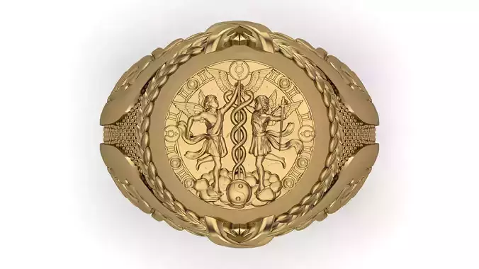 Gemini Zodiac Sign Ring