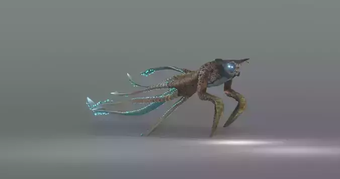 Squidking Monster - rigged