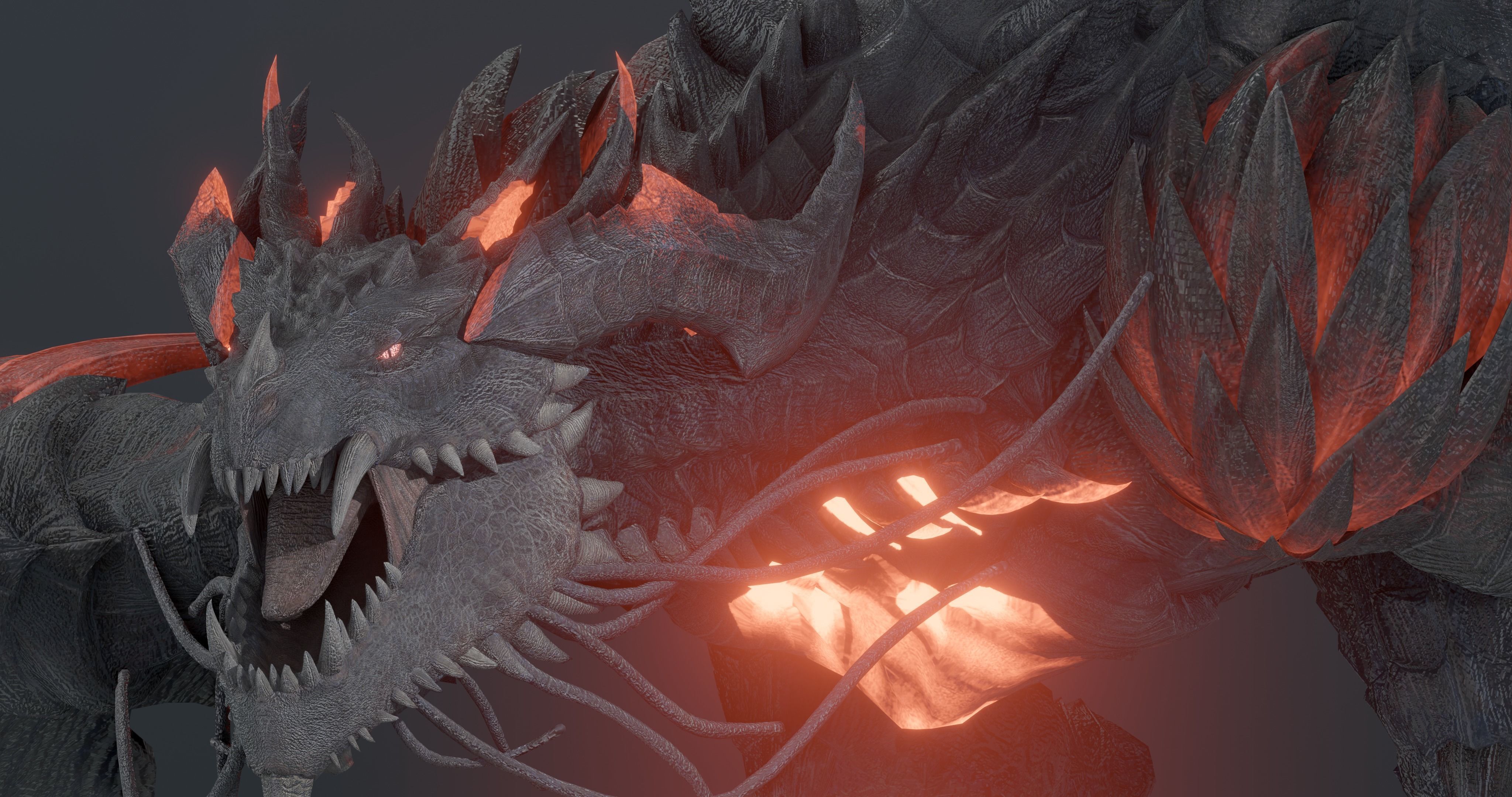 Firestorm Dragon evo gen 2 - rigged Low-poly 3D model_27
