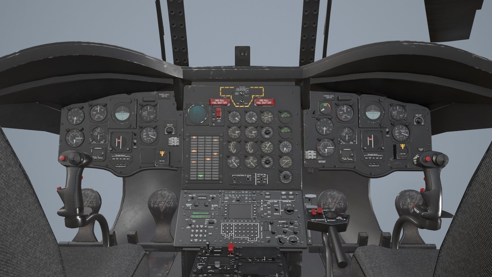  CH-47D Chinook Spanish Army Static Low-poly 3D model_21