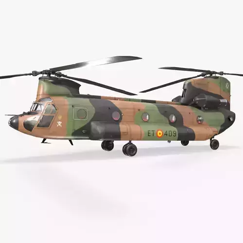  CH-47D Chinook Spanish Army Static Low-poly 3D model