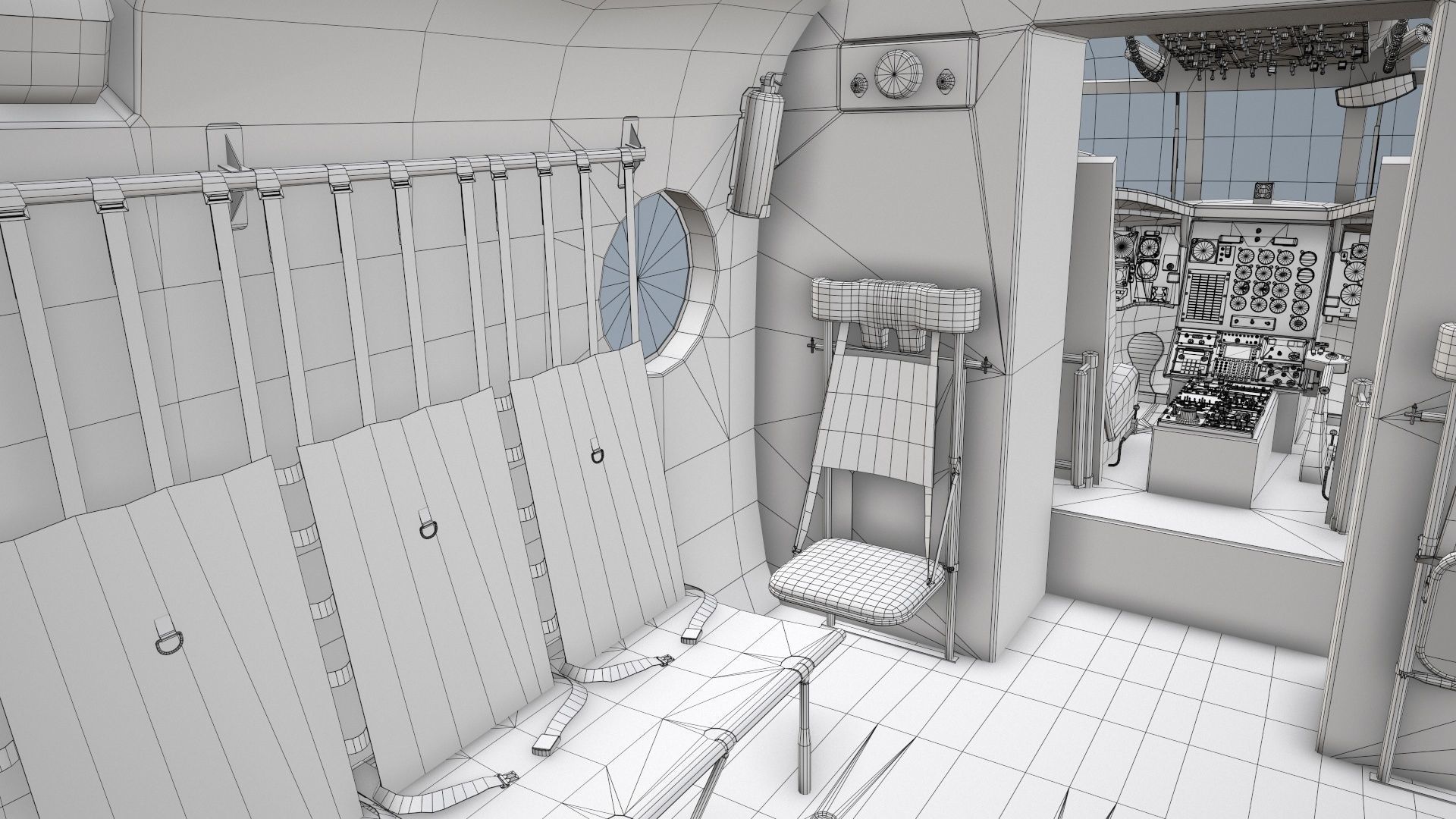  CH-47D Chinook Spanish Army Static Low-poly 3D model_40