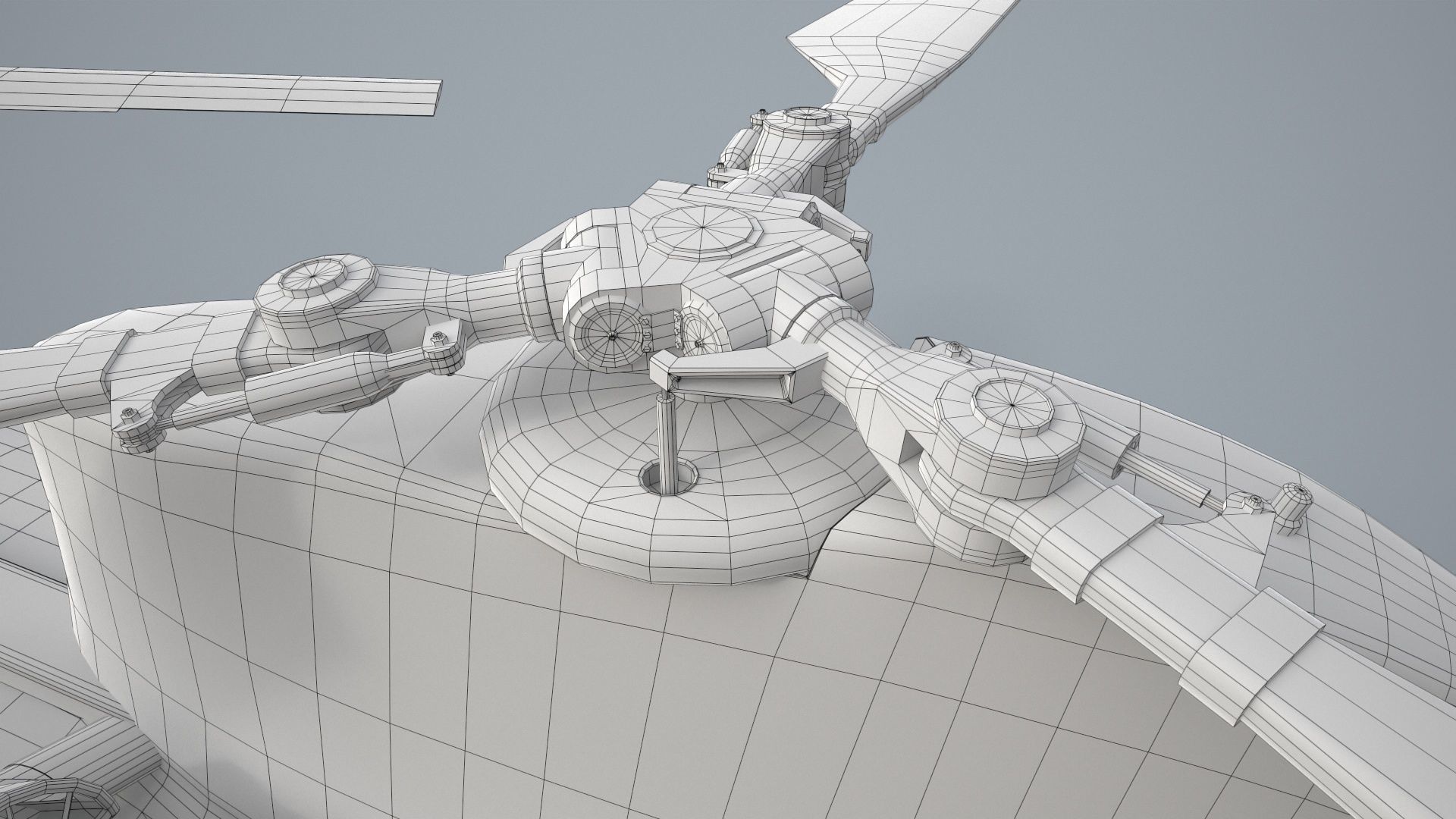  CH-47D Chinook Spanish Army Static Low-poly 3D model_32