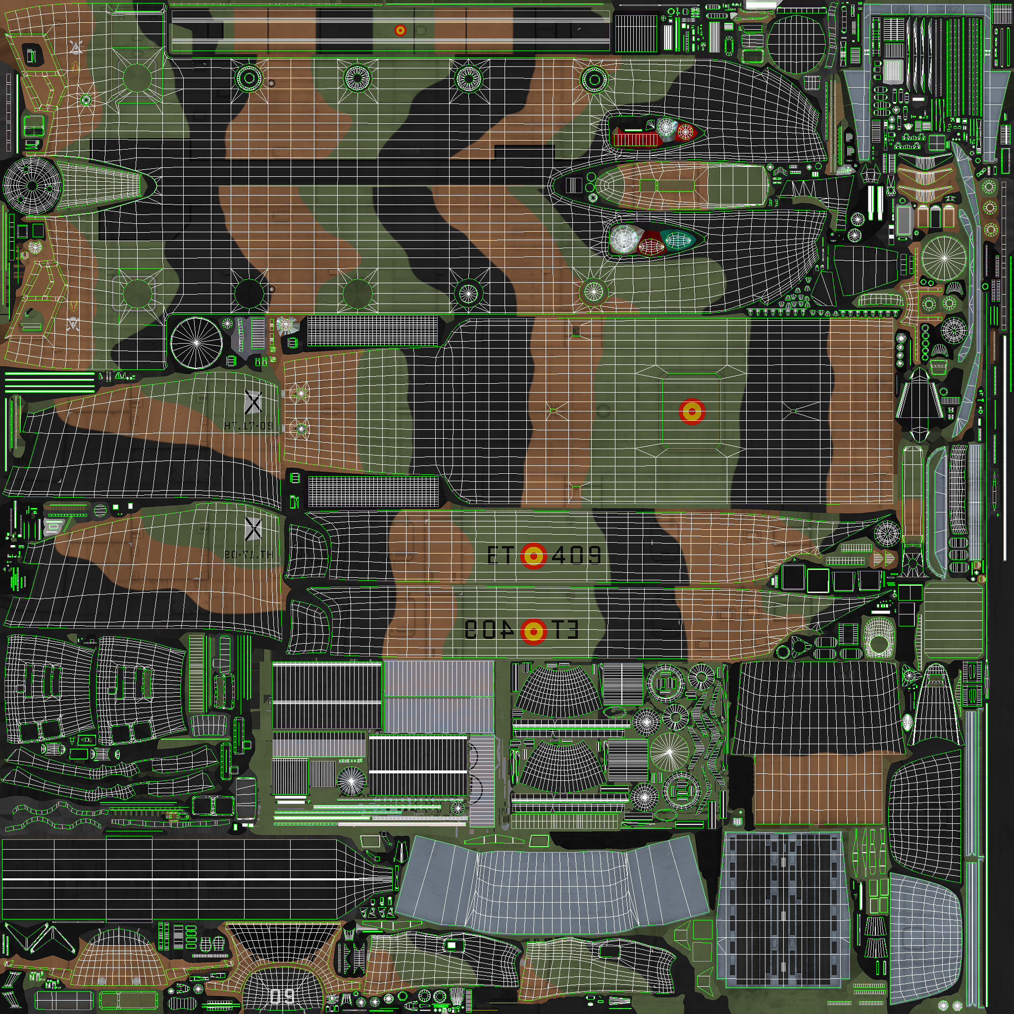  CH-47D Chinook Spanish Army Static Low-poly 3D model_48