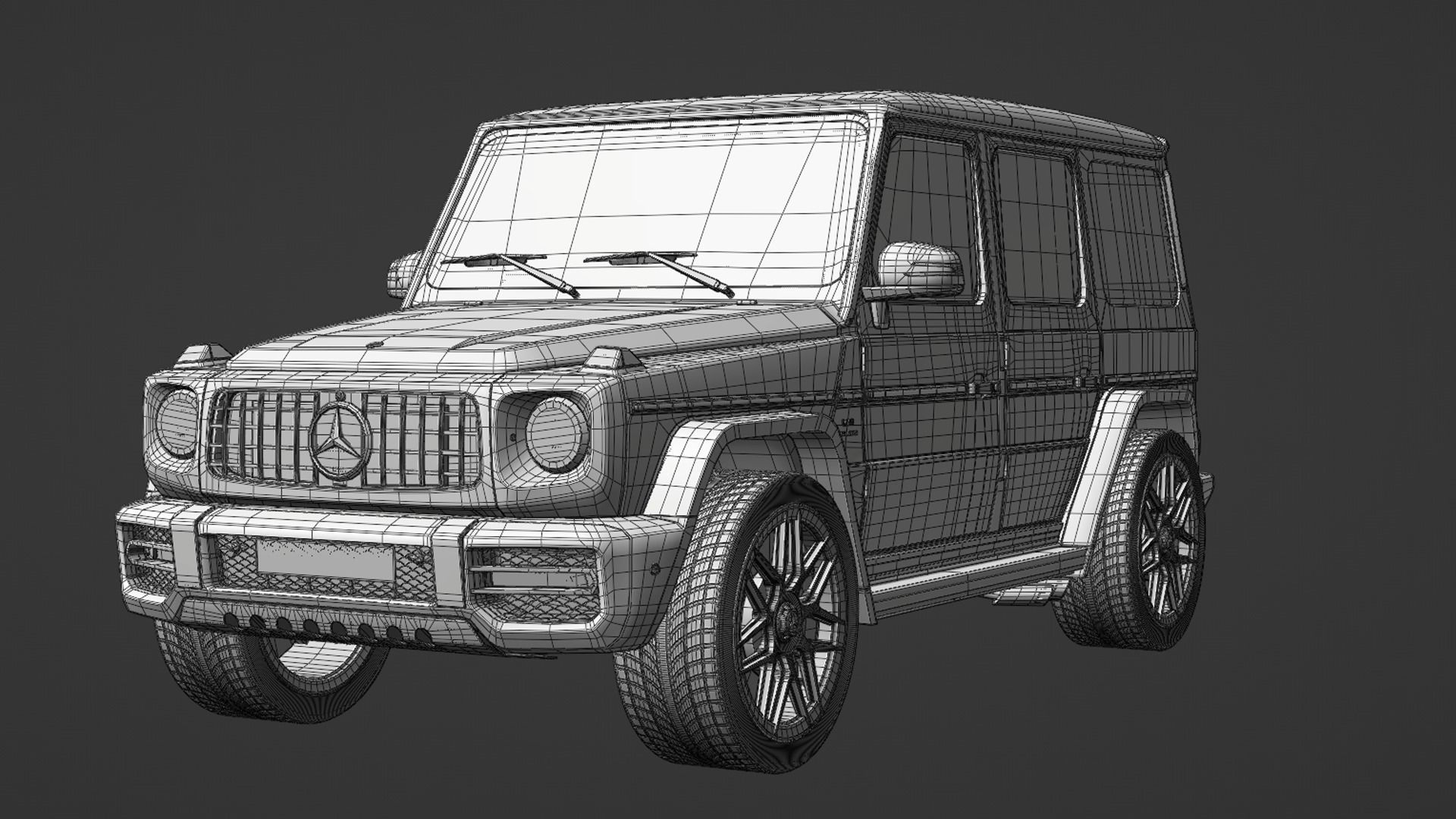 Mercedes G63 AMG 2023 FOR SUBDIVISION 3D model_3