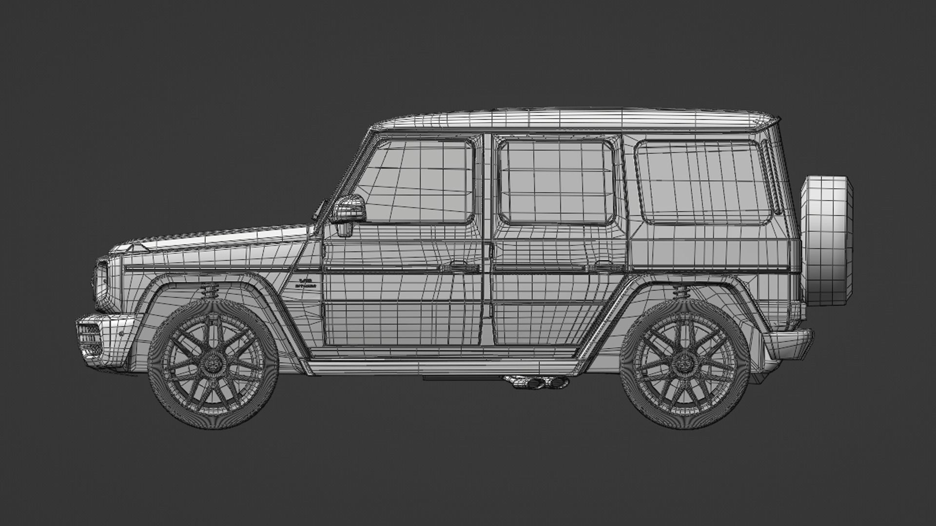 Mercedes G63 AMG 2023 FOR SUBDIVISION 3D model_5