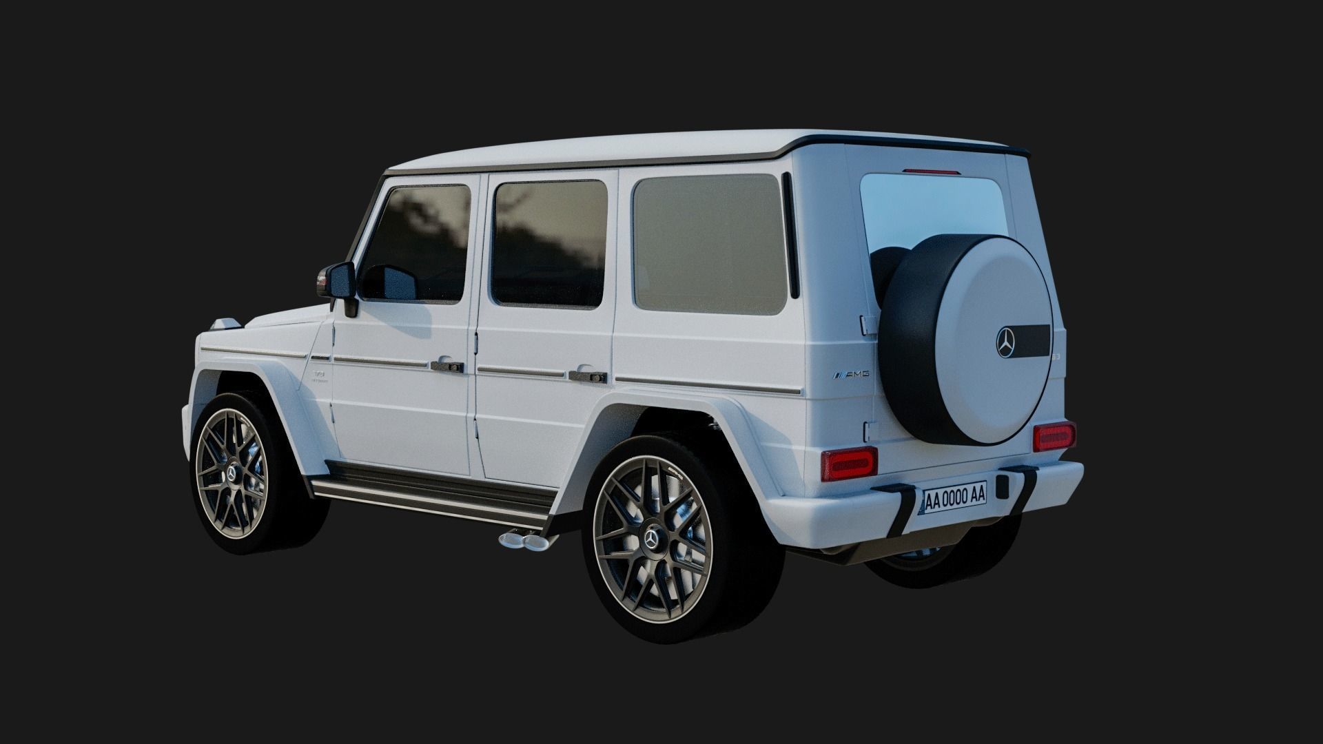 Mercedes G63 AMG 2023 FOR SUBDIVISION 3D model_10