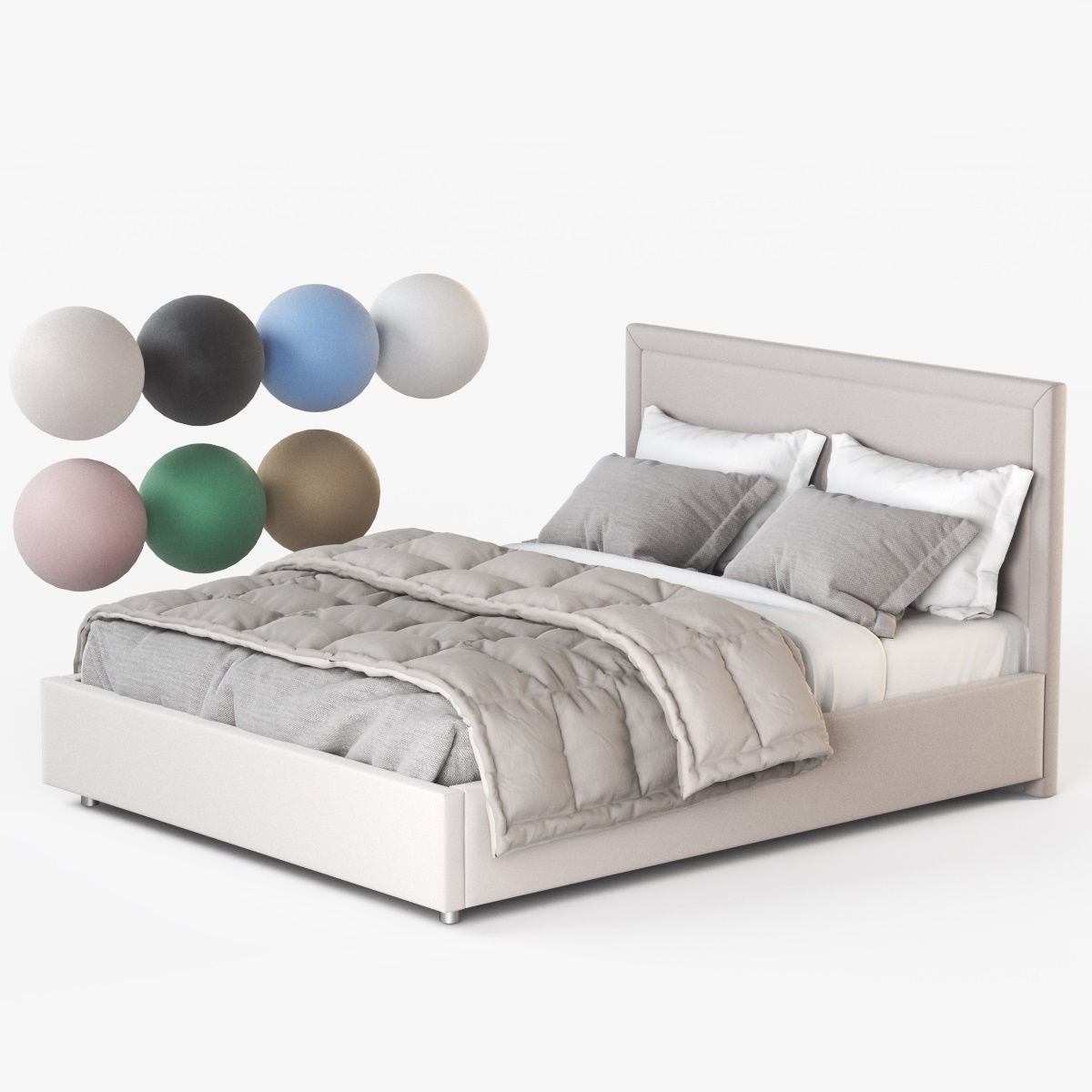 HOFF ABEL bed 3D model_6