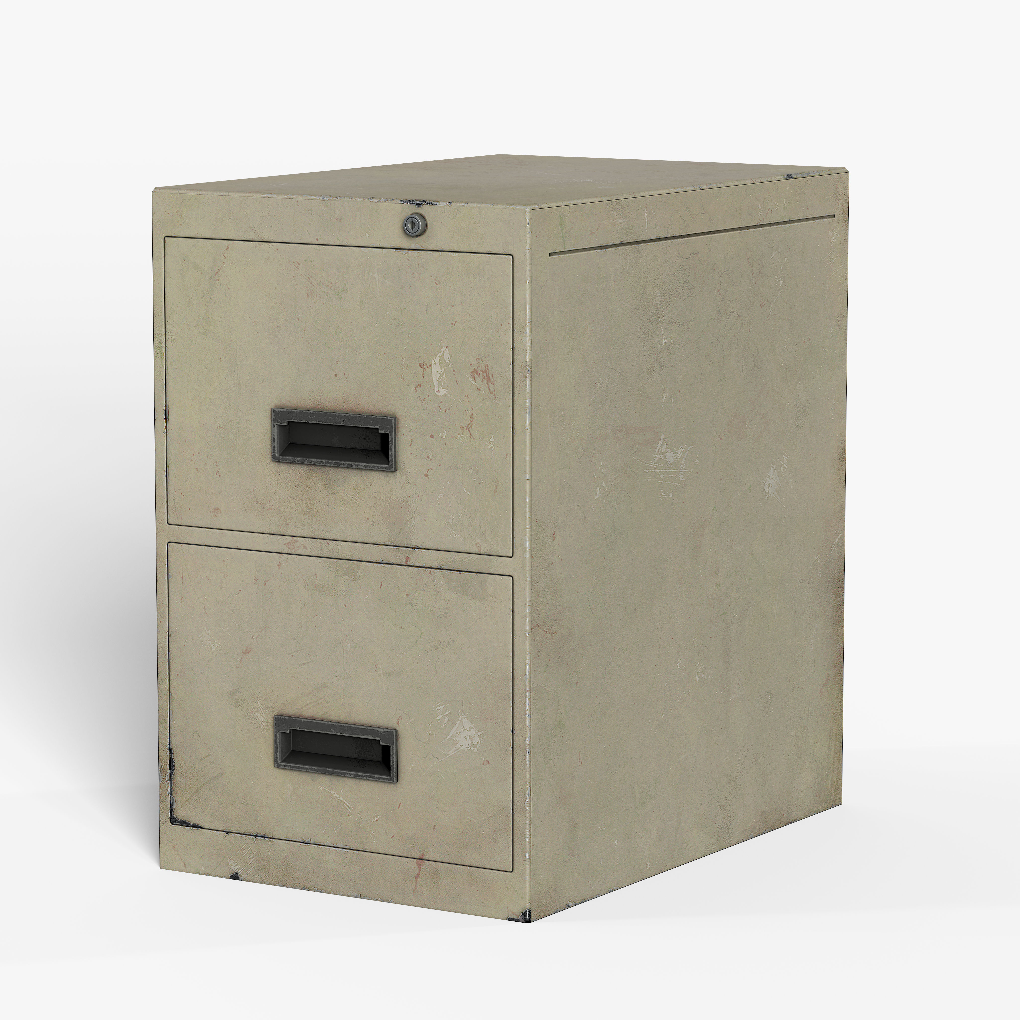 File Cabinet  Free low-poly 3D model_4