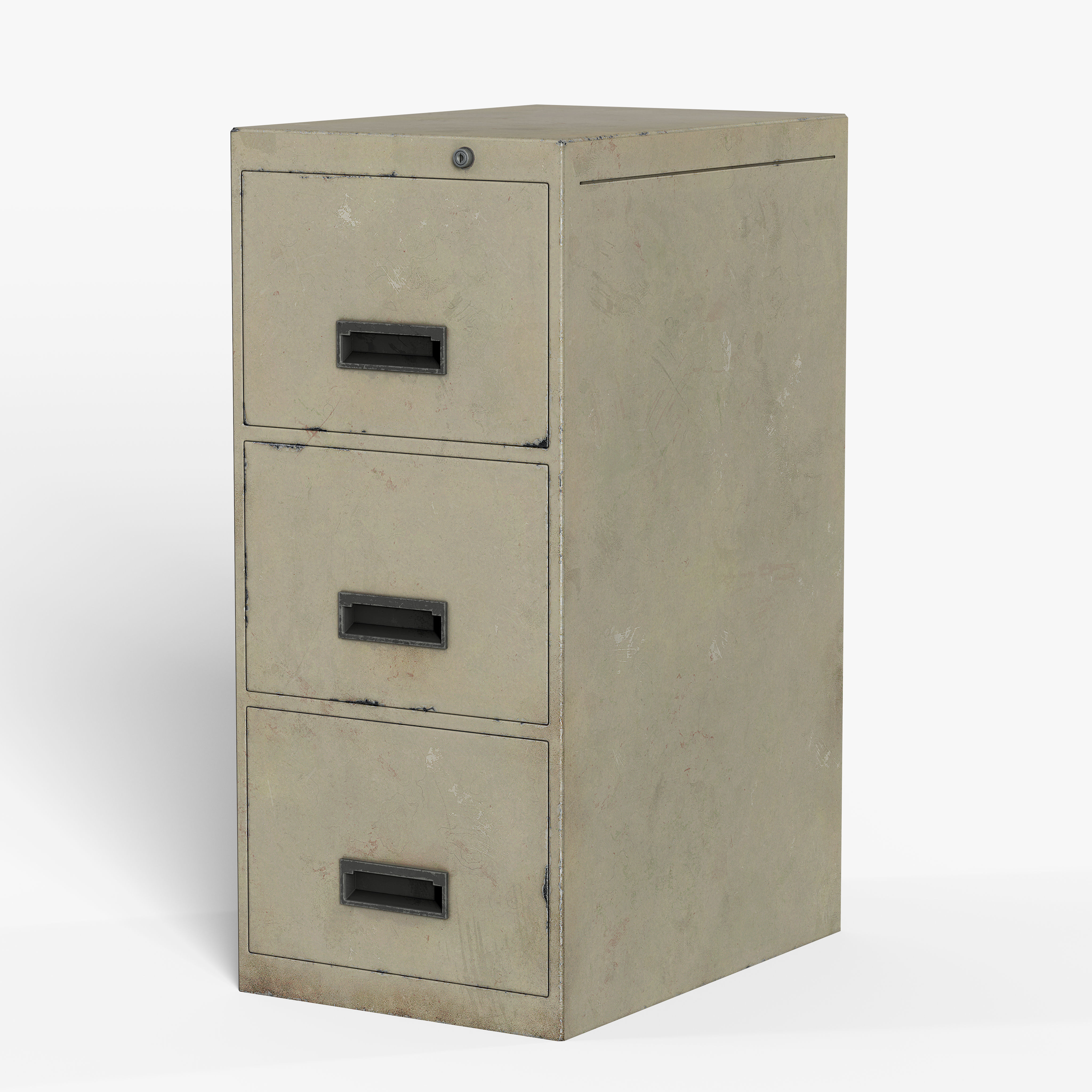 File Cabinet  Free low-poly 3D model_3