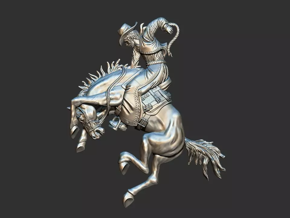Bucking Horse - Rodeo 3D print model_0