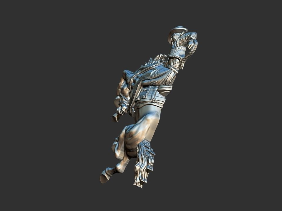 Bucking Horse - Rodeo 3D print model_2