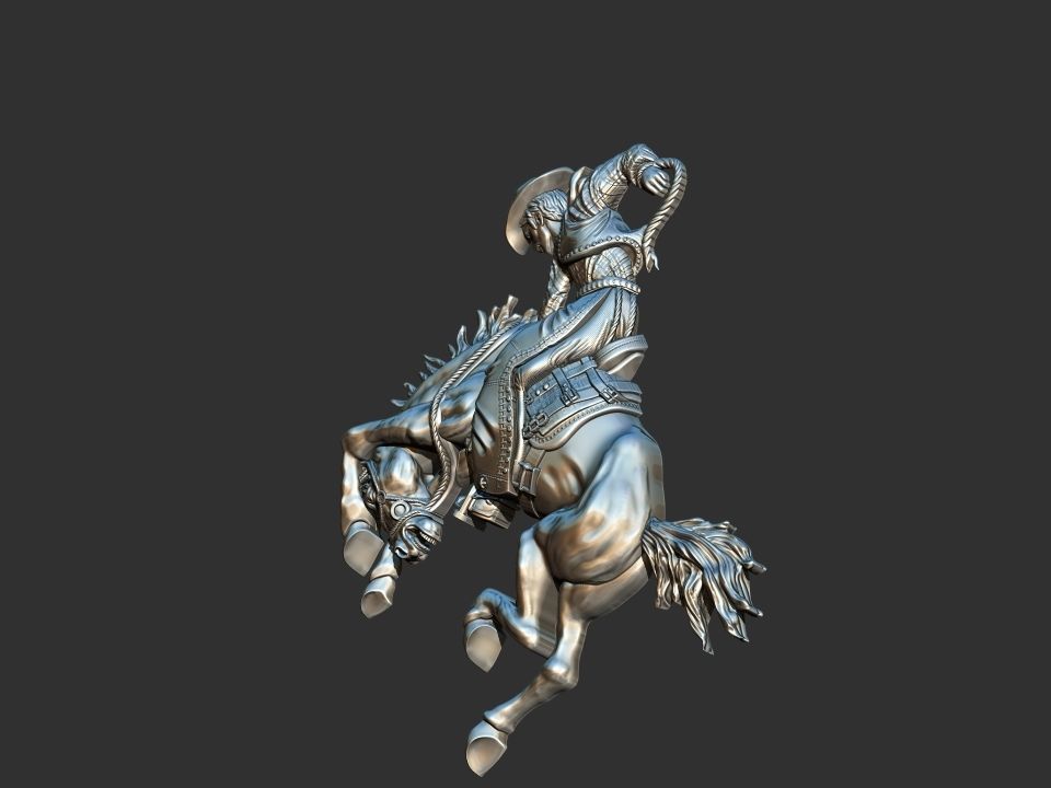 Bucking Horse - Rodeo 3D print model_6