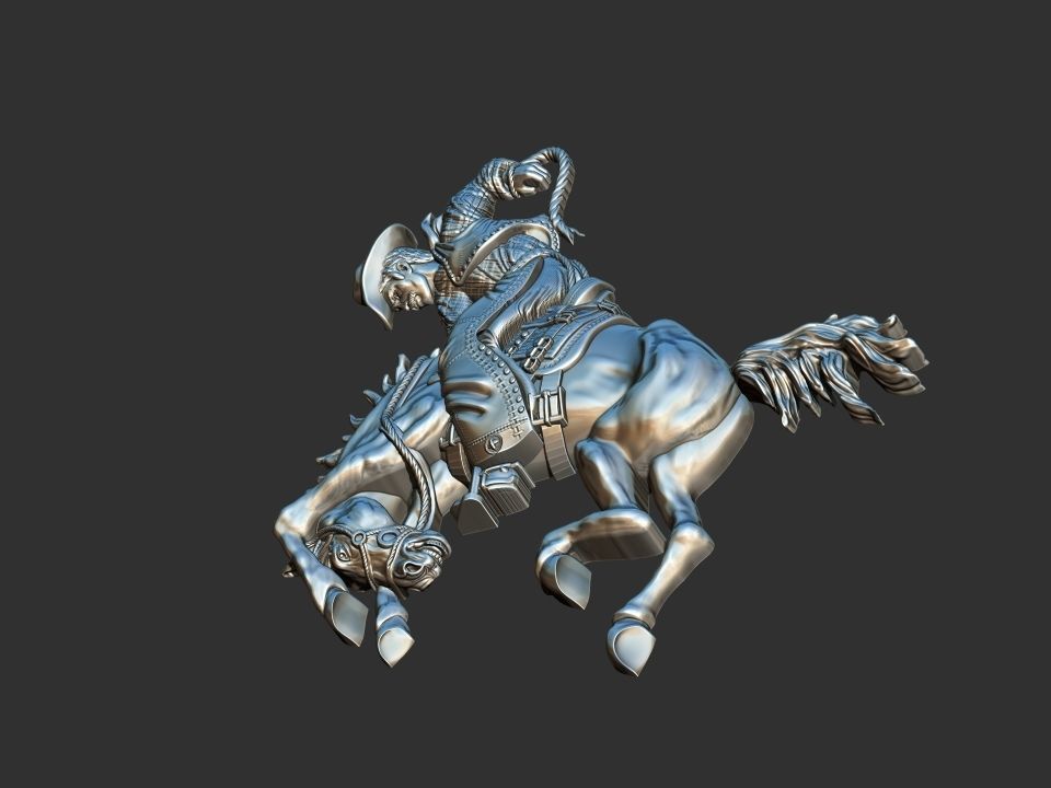 Bucking Horse - Rodeo 3D print model_13