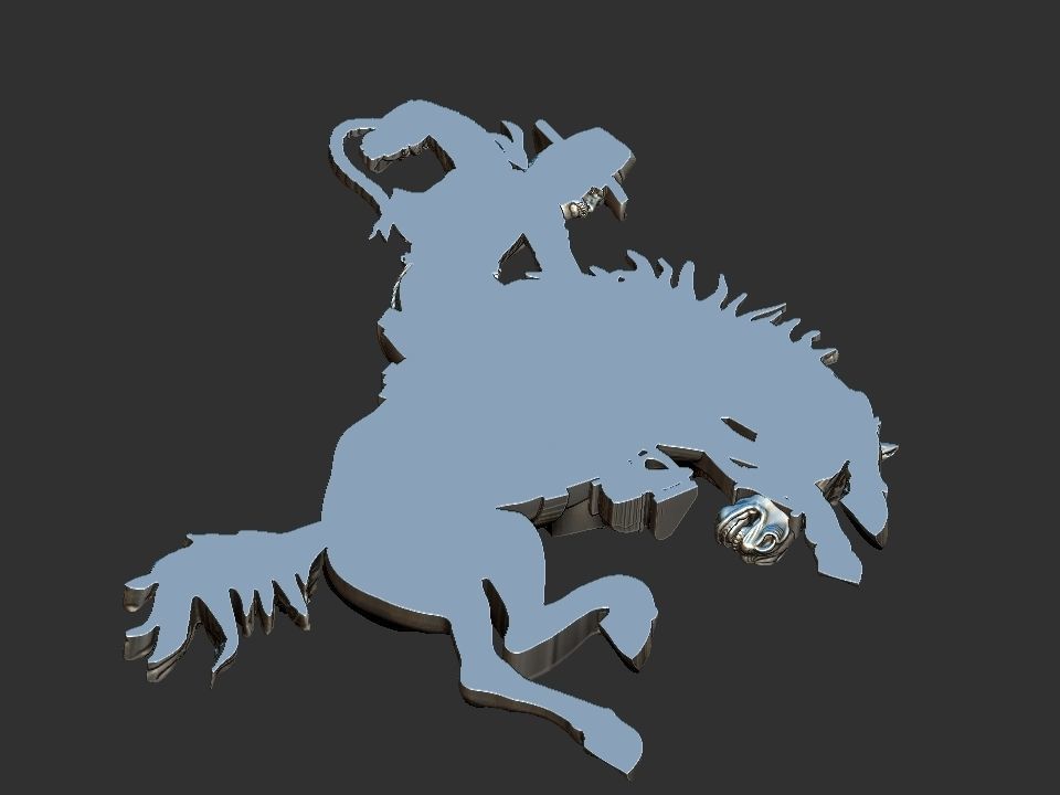 Bucking Horse - Rodeo 3D print model_10