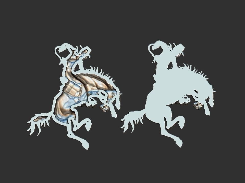 Bucking Horse - Rodeo 3D print model_16