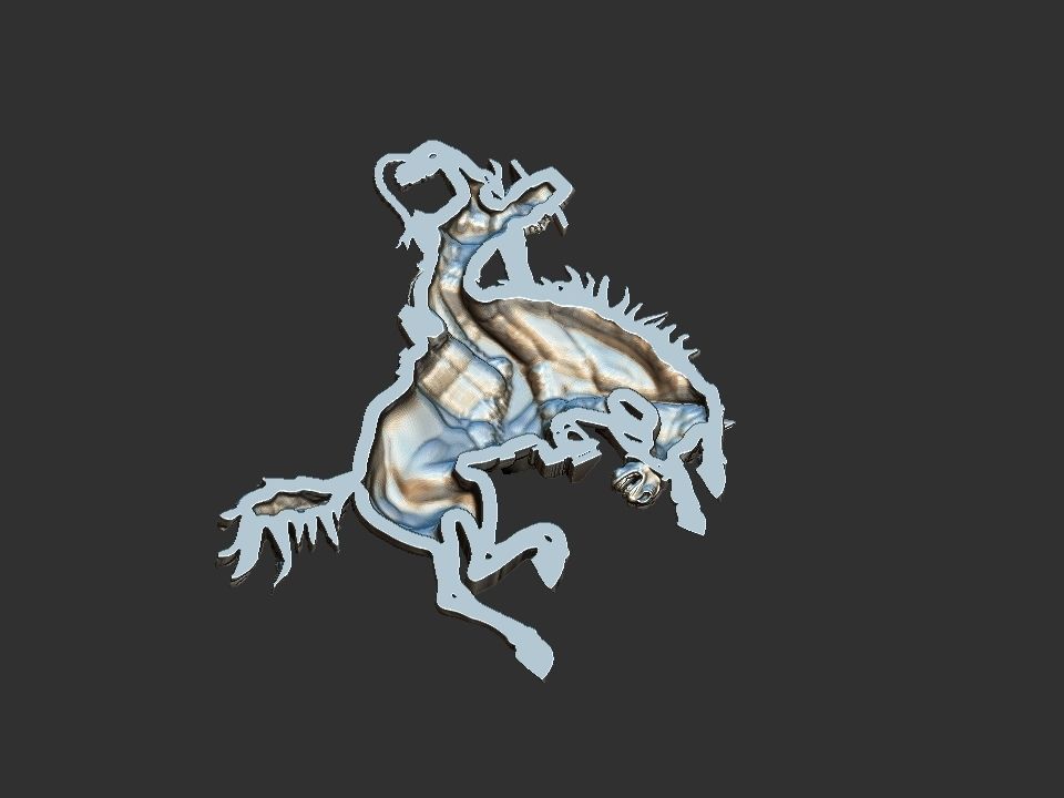 Bucking Horse - Rodeo 3D print model_14