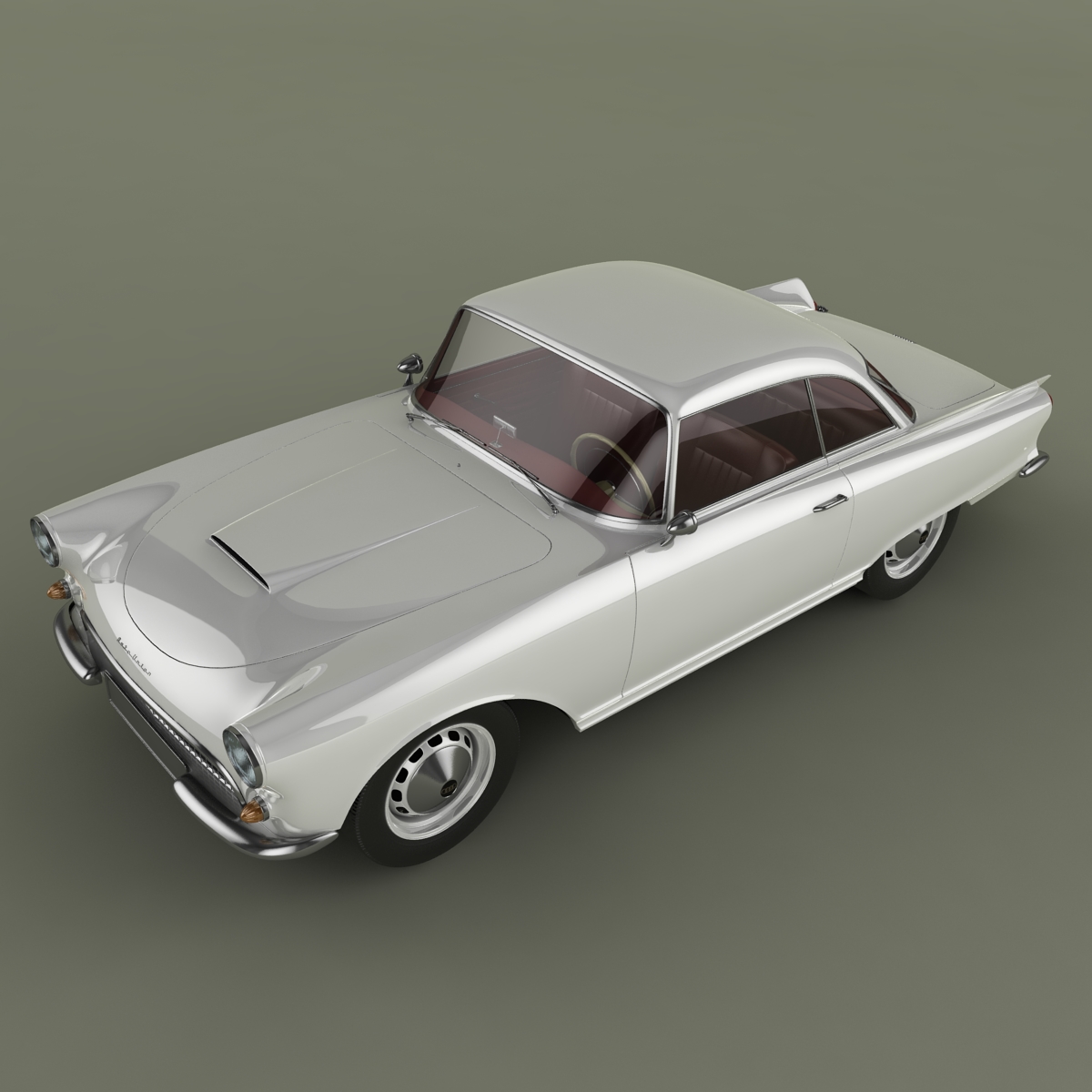 Auto Union 1000 SP 3D model_5