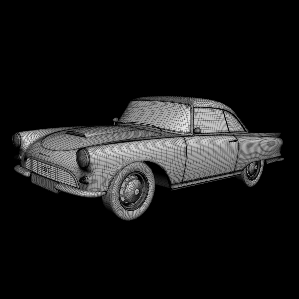 Auto Union 1000 SP 3D model_14
